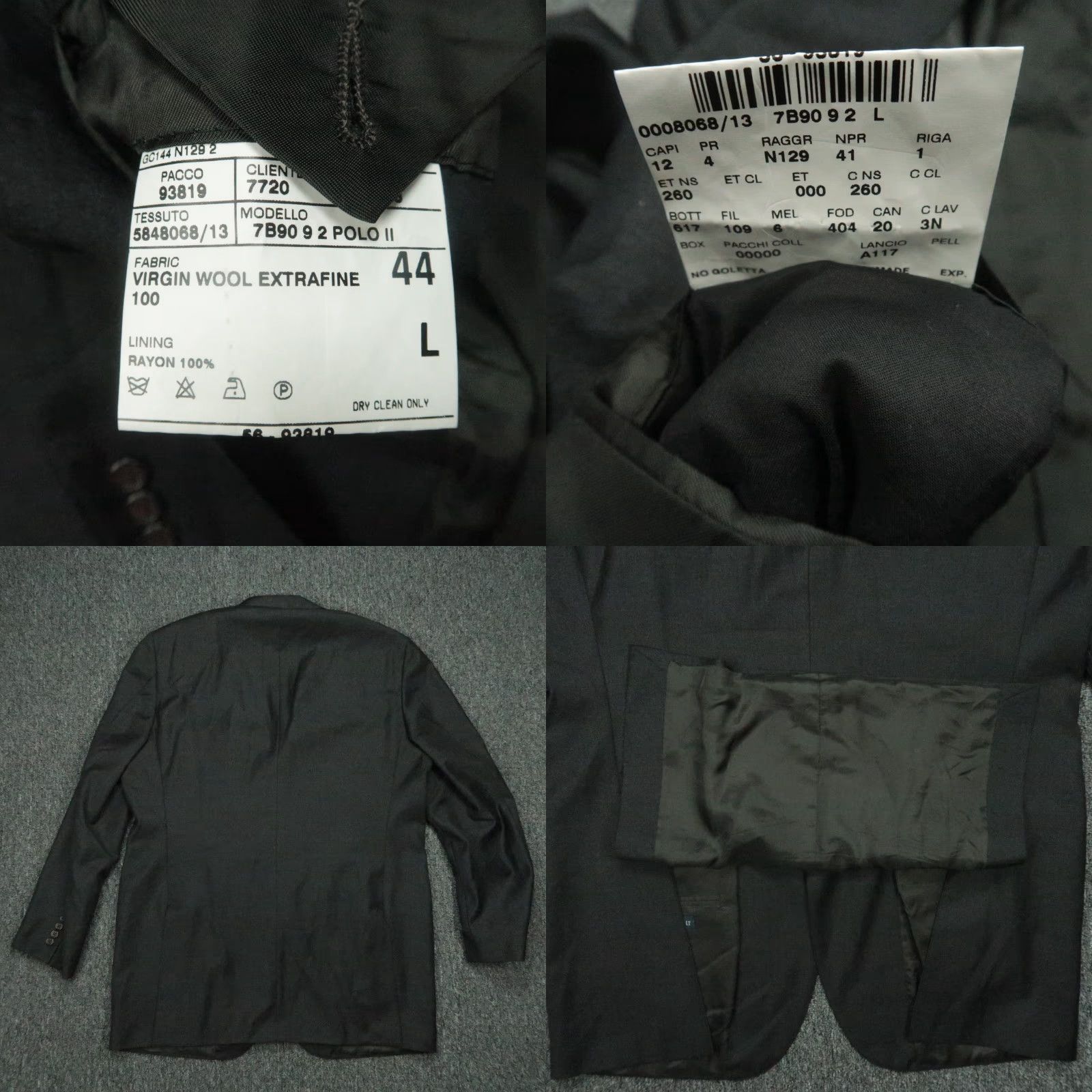 Polo Ralph Lauren VINTAGE Polo Ralph Lauren Blazer Men 44L Gray Wool Sport Coat Jacket Italy Size US XXL / EU 58 / 5 - 8 Thumbnail