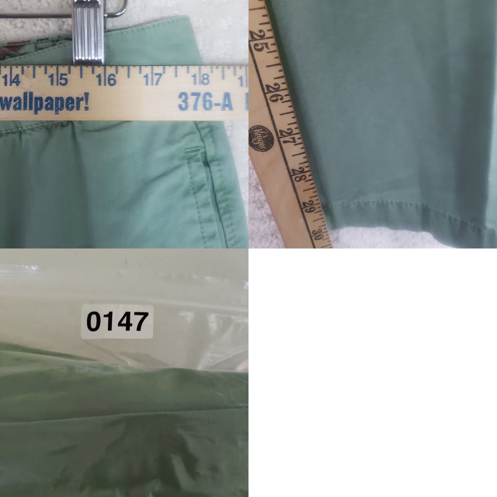 Vintage VINTAGE 1946 Chinos Straight Leg Flat Front Pants 36x30 Green Cotton Charleston Size US 36 / EU 52 - 10 Thumbnail