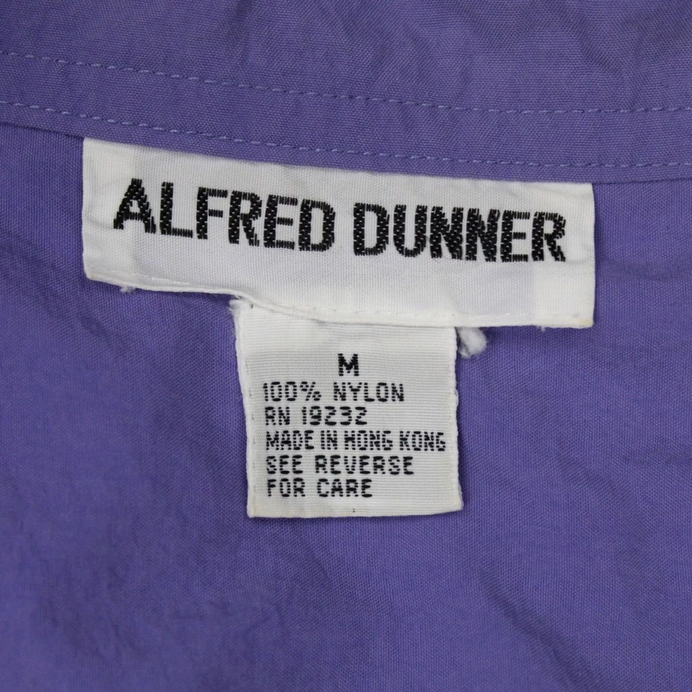 Vintage Alfred Dunner Purple Full Zip Windbreaker Jacket Womens Medium 100% Nylon Solid Mid-Length Zip Front Coat Jacket Size M / US 6-8 / IT 42-44 - 7 Thumbnail