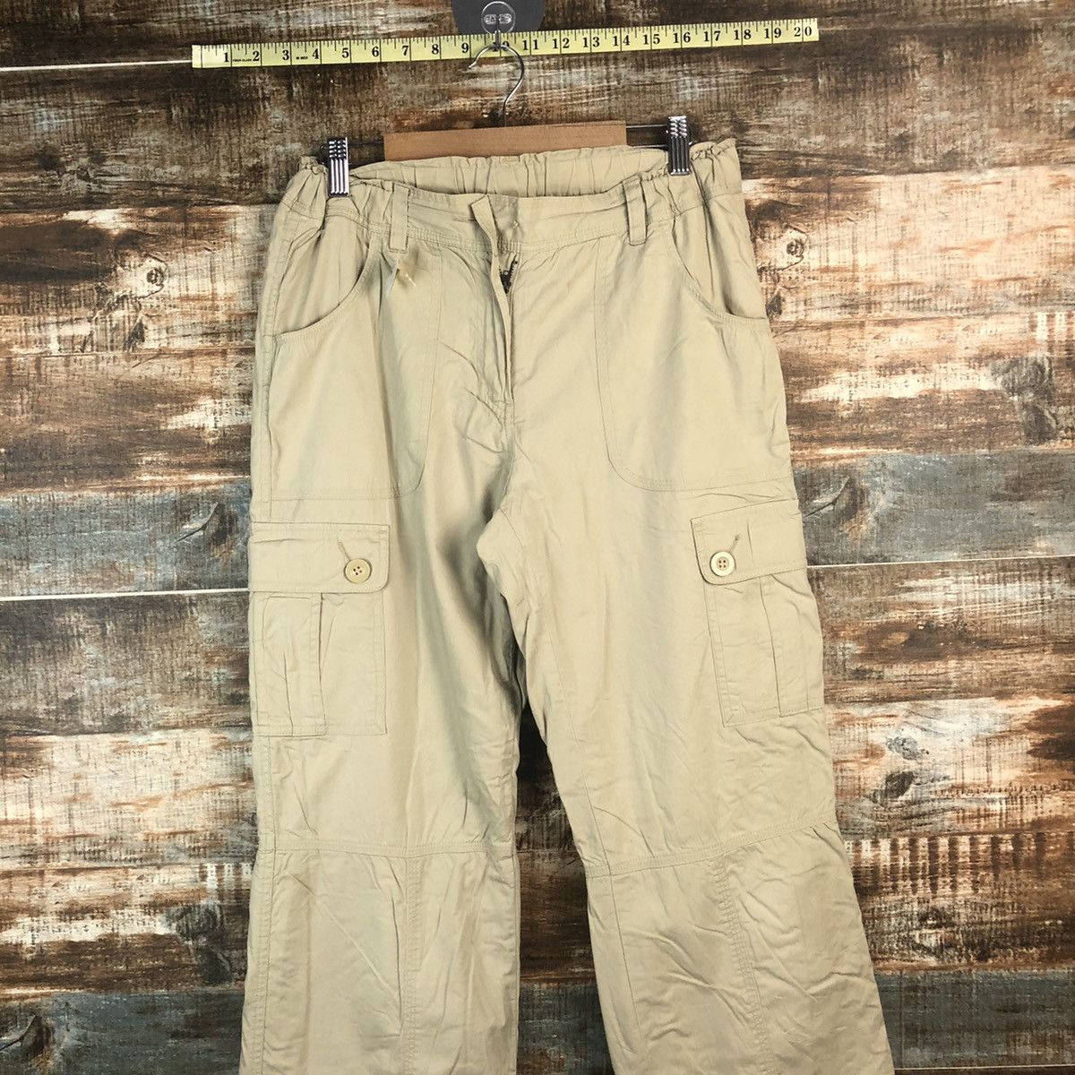 Japanese Brand DL Japanese Brand Gray Cargo Multipocket Pants #C662 Size US 27 - 2 Thumbnail