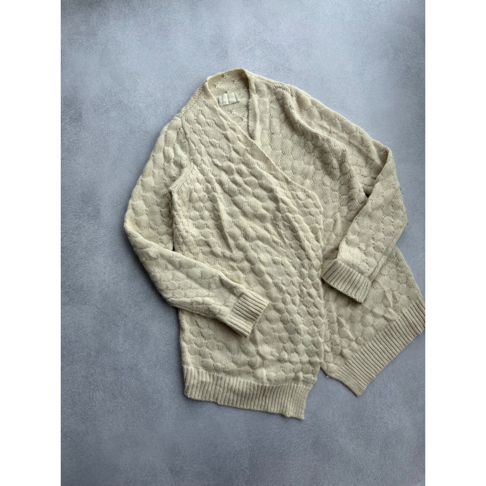 Zadig & Voltaire VTG Zadig&Voltaire Beige Knitted DapheeAln Wool Cardigan Swe Size M / US 6-8 / IT 42-44 - 2 Thumbnail