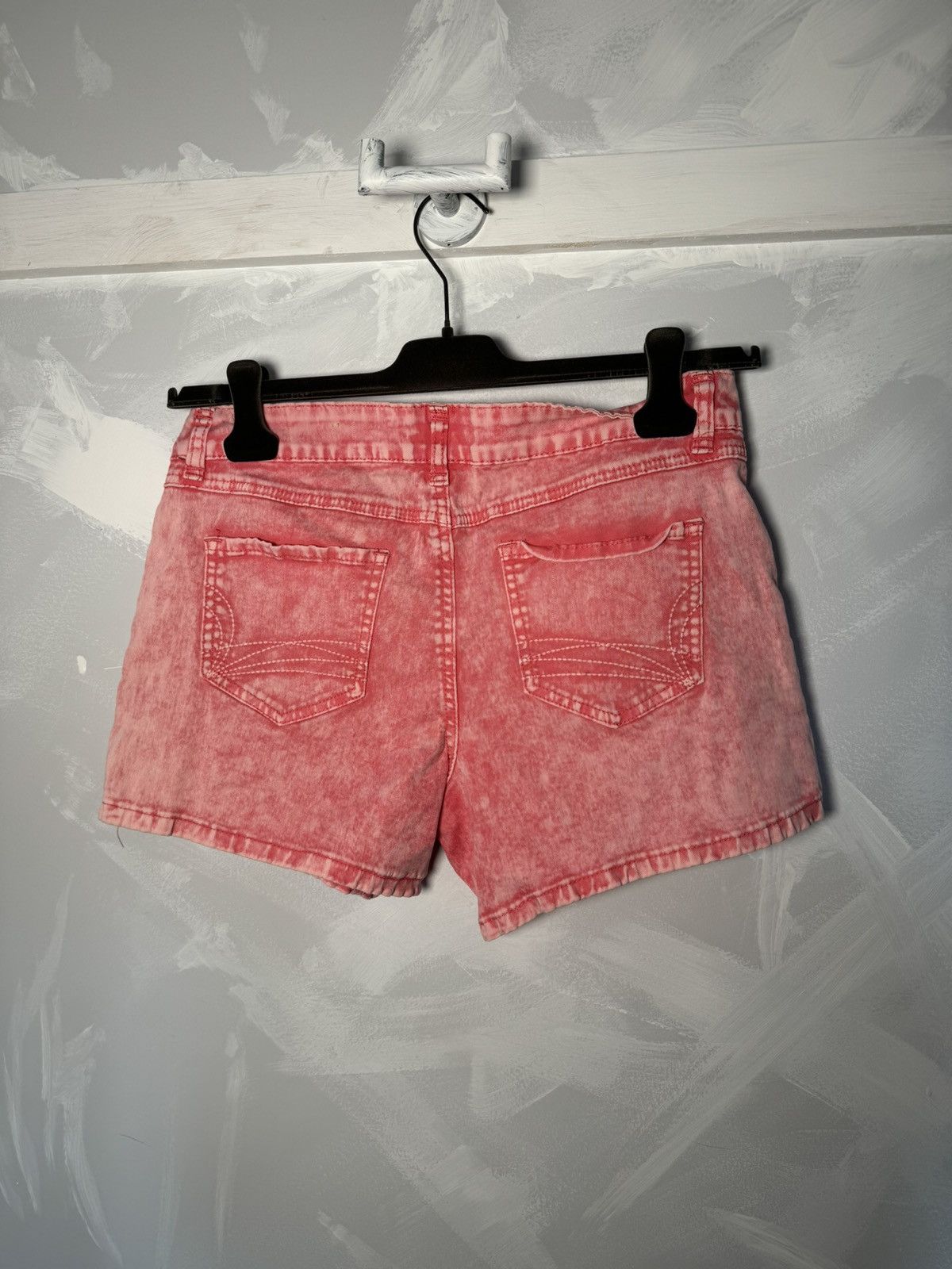 Pink × Vintage One 5 One Pink Bleached Denim Jean Shorts Barbie Size 27" / US 4 / IT 40 - 4 Thumbnail