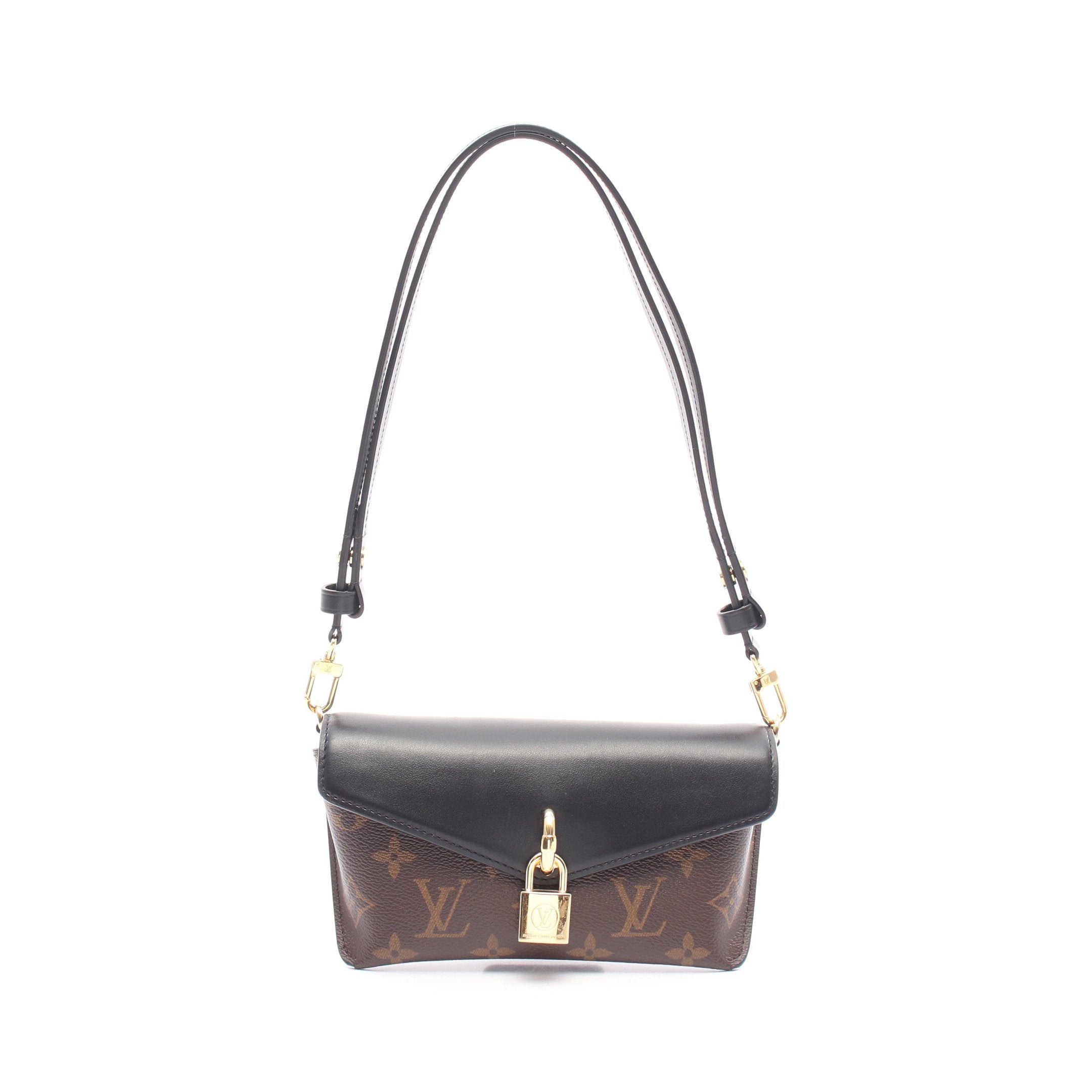 Louis Vuitton Louis Vuitton Padlock On Strap Chain Shoulder Bag Leather Brown Black Size ONE SIZE - 1 Thumbnail