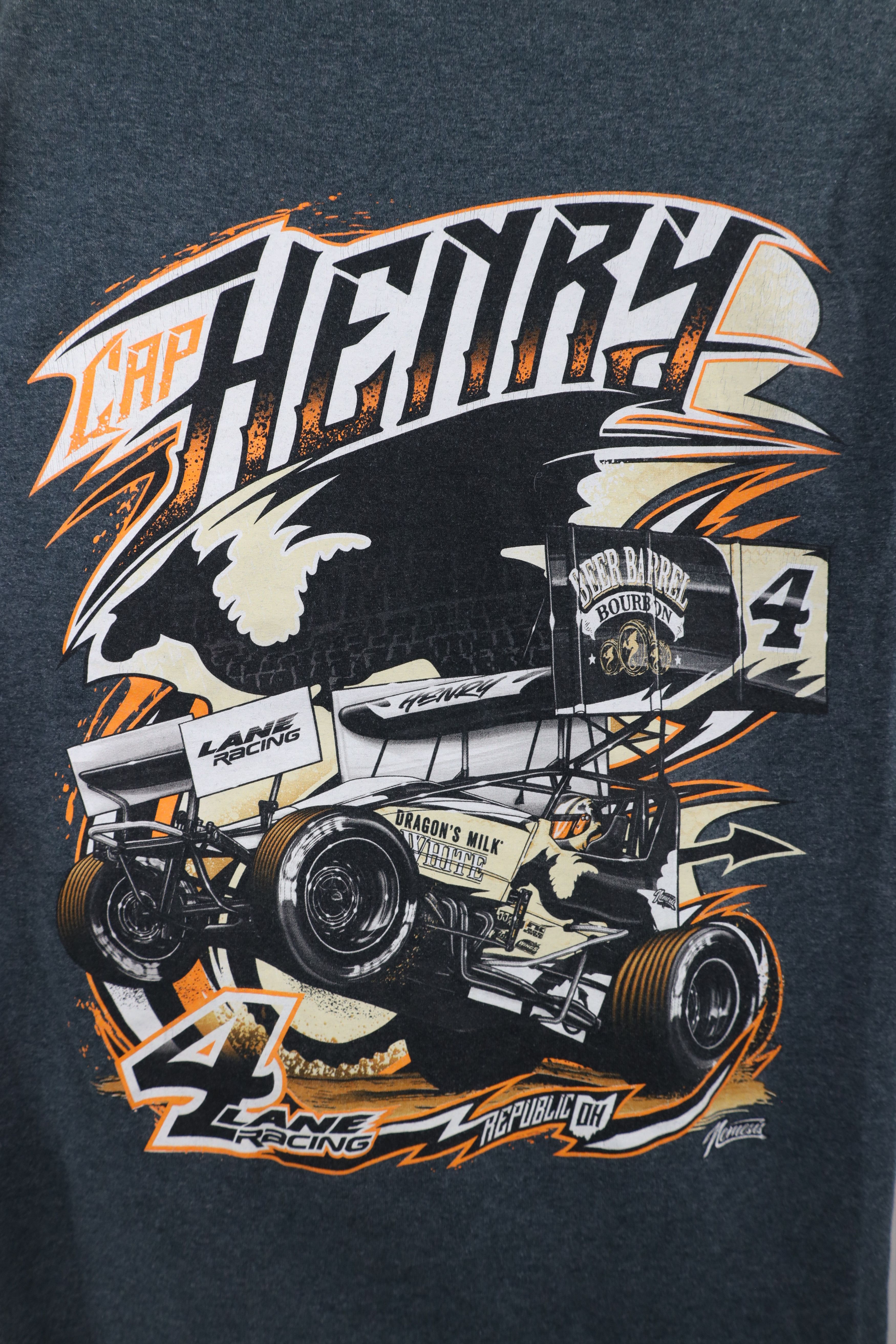 Vintage Streetwear Cap Henry Car Racing Short Sleeve T-Shirt Gray Size US XS / EU 42 / 0 - 9 Thumbnail