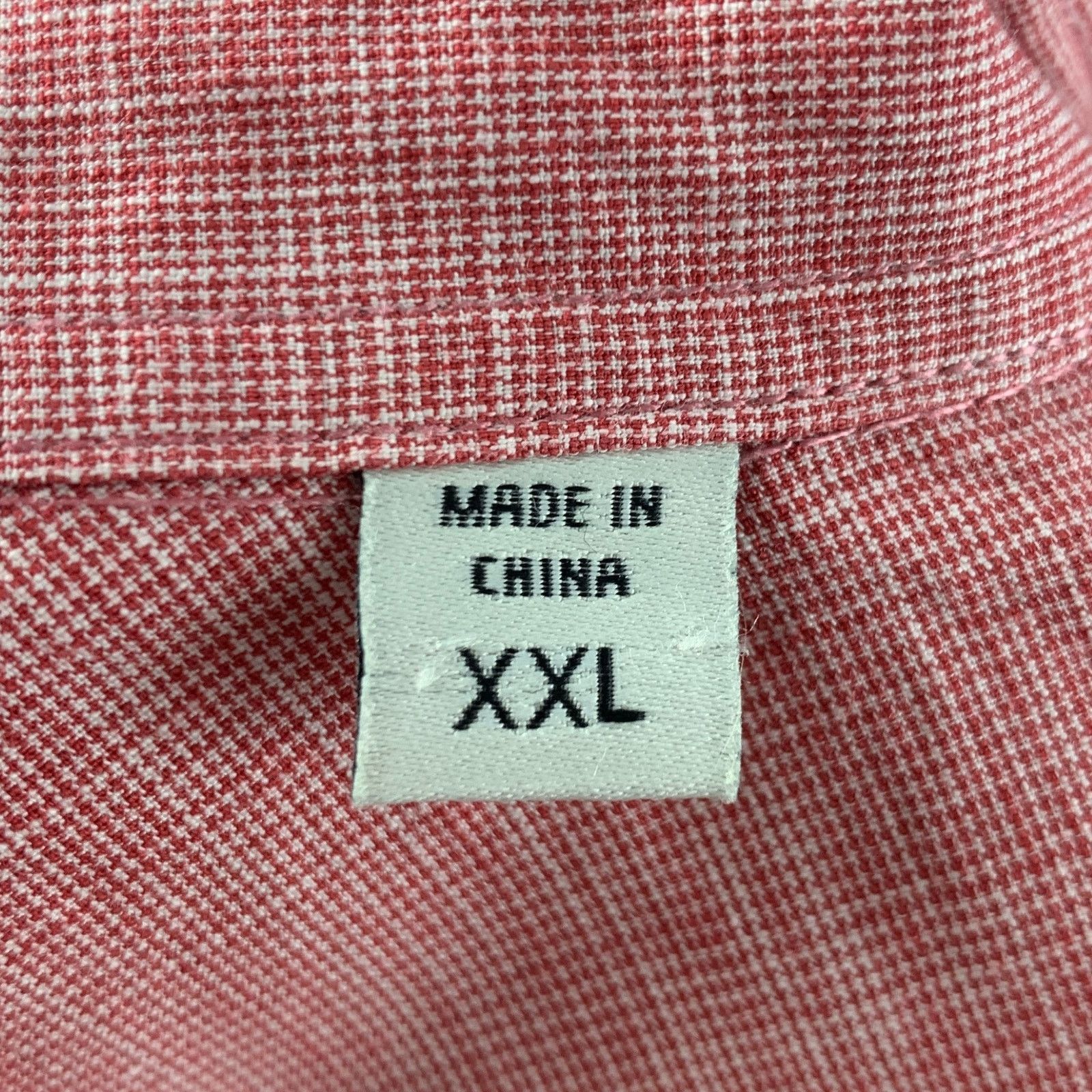 Other COASTAORO S/S Red White Checkered Cotton Short Sleeve Shirt Size US XXL / EU 58 / 5 - 5 Thumbnail