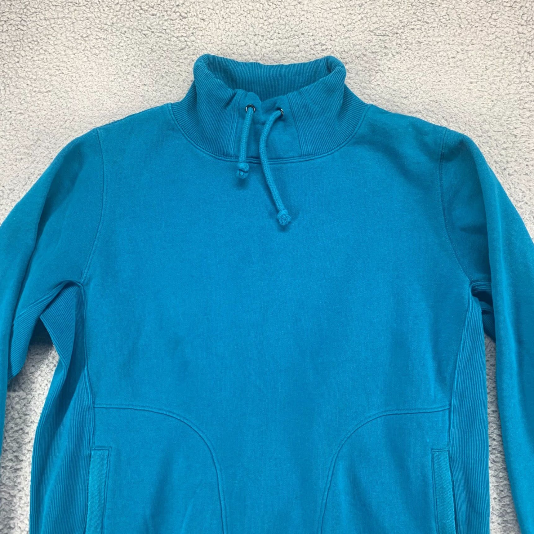 Vintage DULUTH TRADING Outdoor Stretch Pullover Sweater Mens Medium Blue with Zip Pockets Size US M / EU 48-50 / 2 - 3 Thumbnail