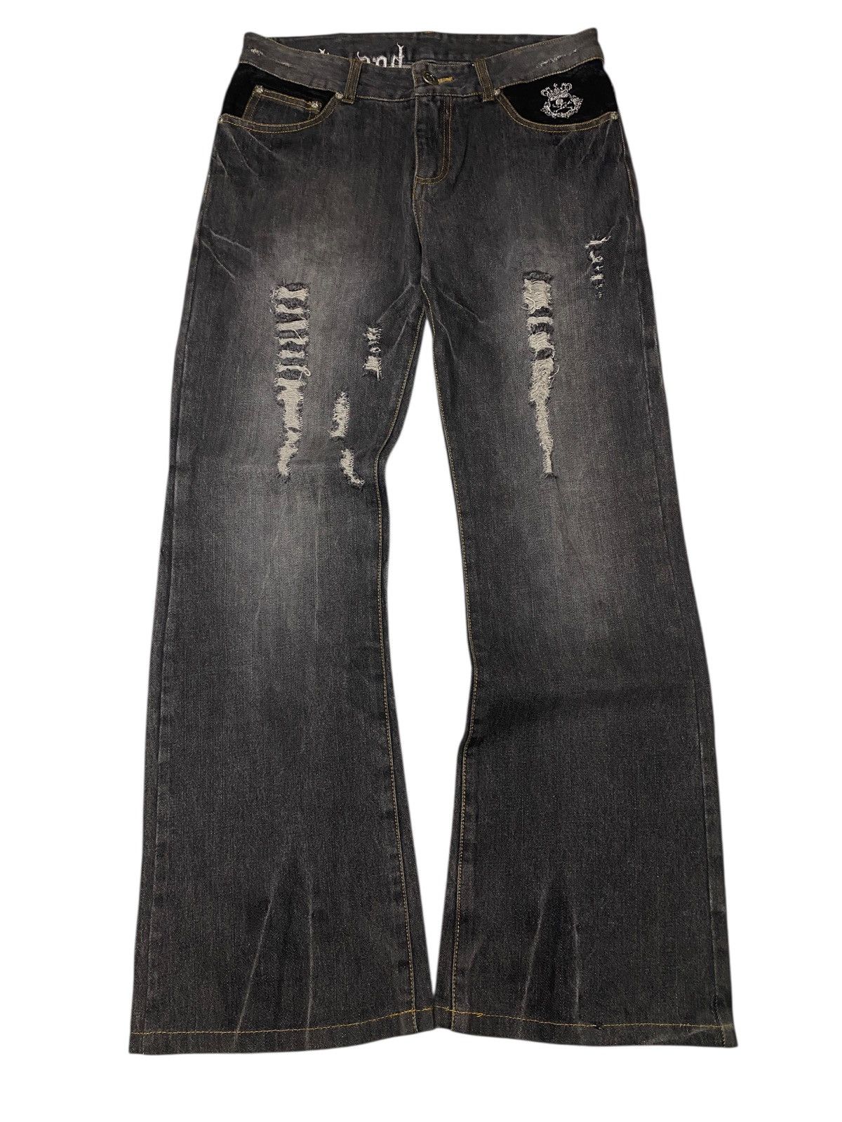 If Six Was Nine Bernings Sho Clawmark Tribal Flared Jeans Size US 28 / EU 44 - 2 Thumbnail