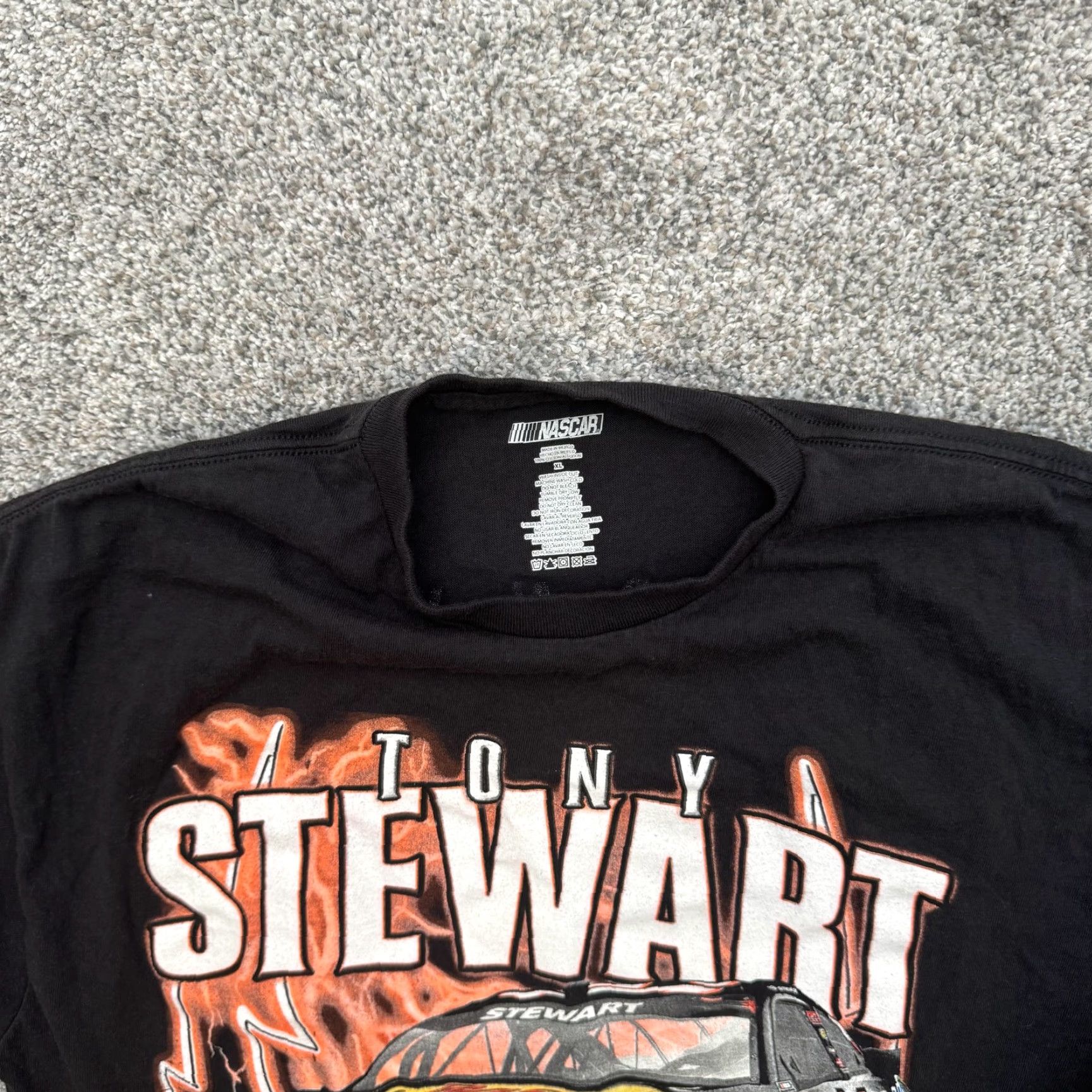 NASCAR Tony Stewart Shirt Mens XL Black NASCAR 14 Chevrolet SS Racing Graphic Tee Size US XL / EU 56 / 4 - 6 Thumbnail
