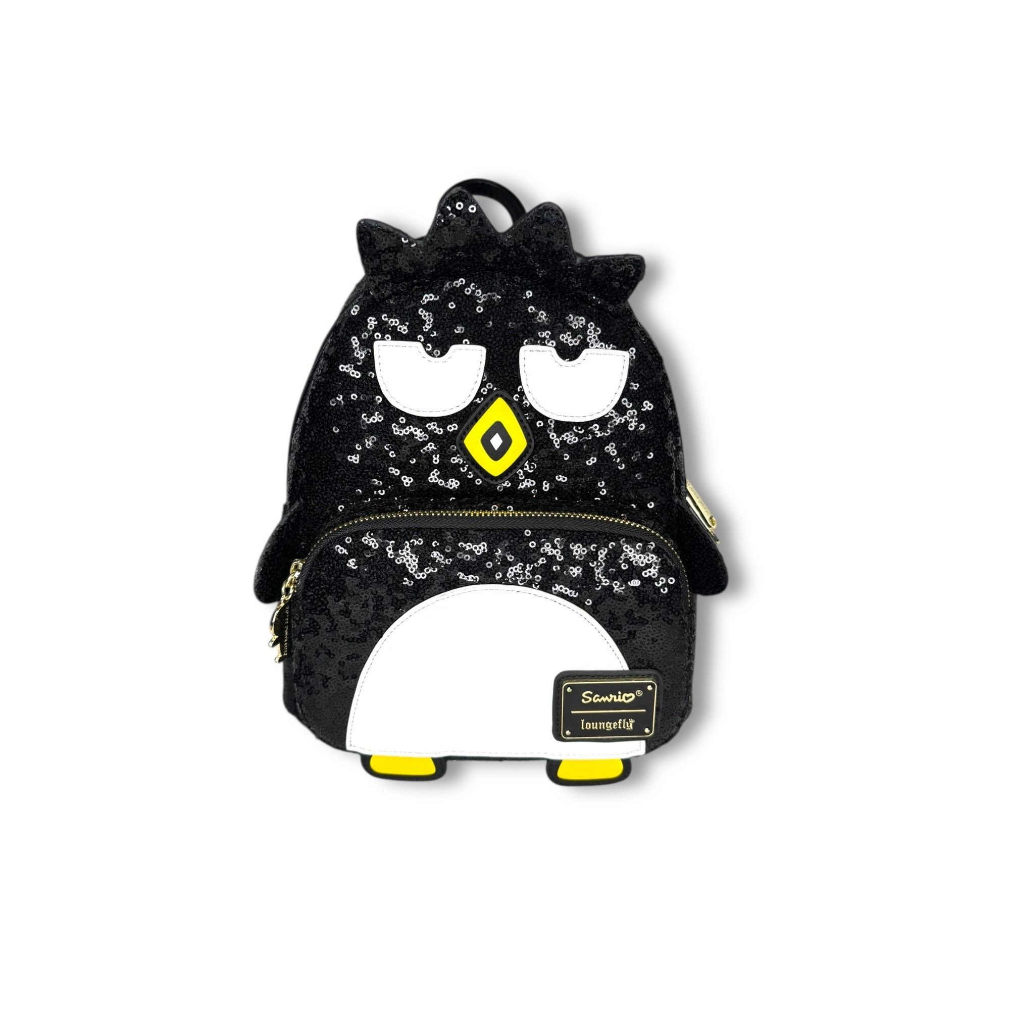 Loungefly X Sanrio Badtz-Maru Black Sequin Mini Backpack New Faux Leather Other Loungefly X Sanrio Badtz-Maru Sequin Mini Backpack New  main image 2