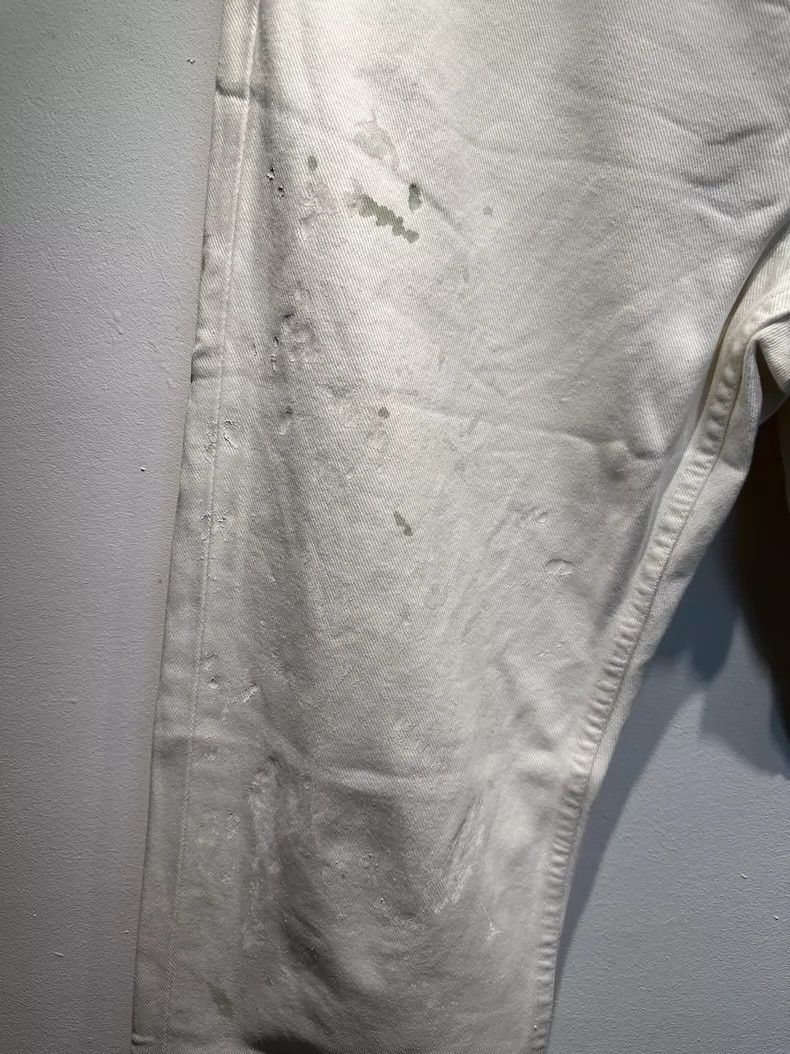 helmut langInk-splashed jeans in white paint jeans 2502-Nex
