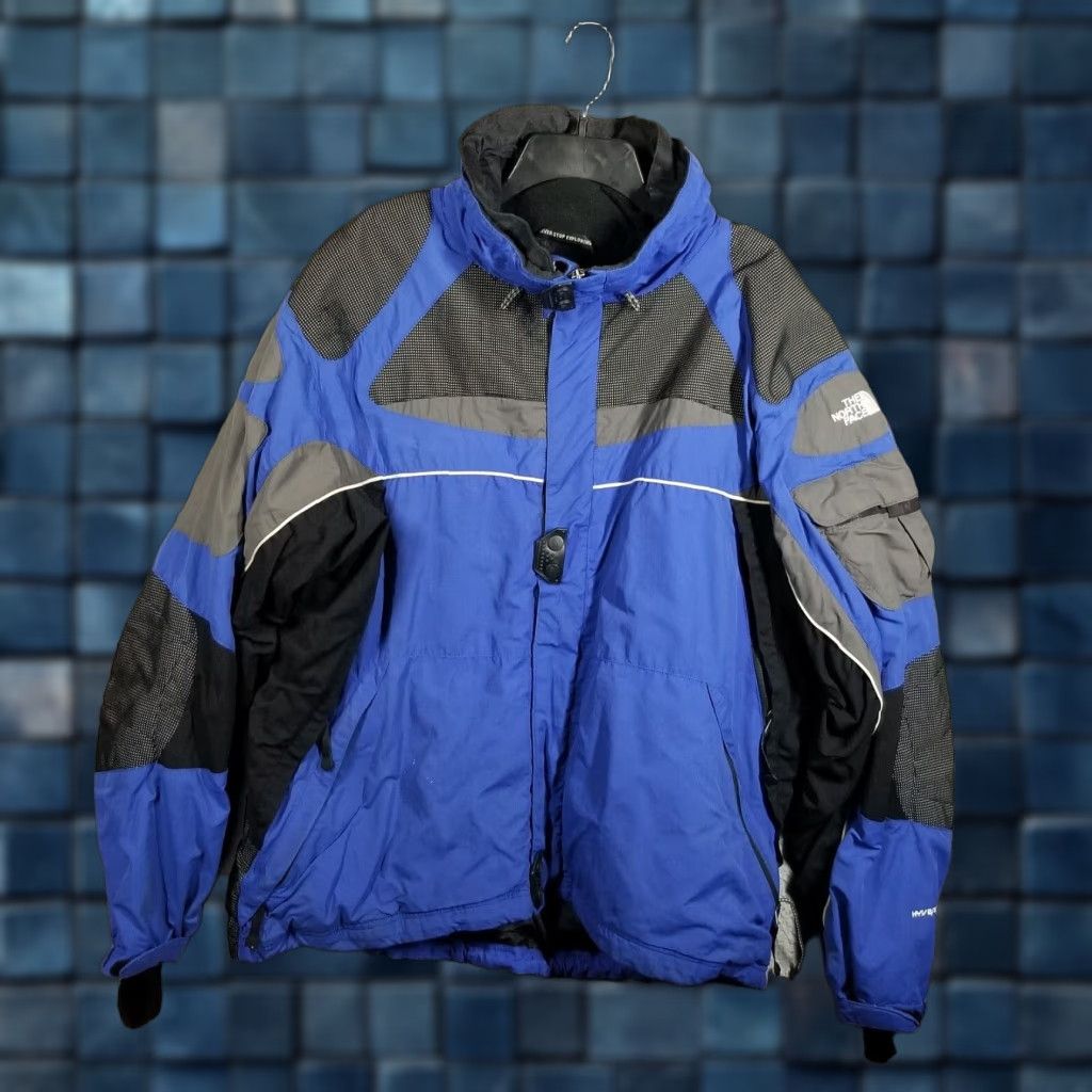 The North Face VINTAGE The North Face HyVent OL Outdoor Life Men's Jacket XL Blue Waterproof Softshell Outdoor Activity Size US XL / EU 56 / 4 - 1 Thumbnail