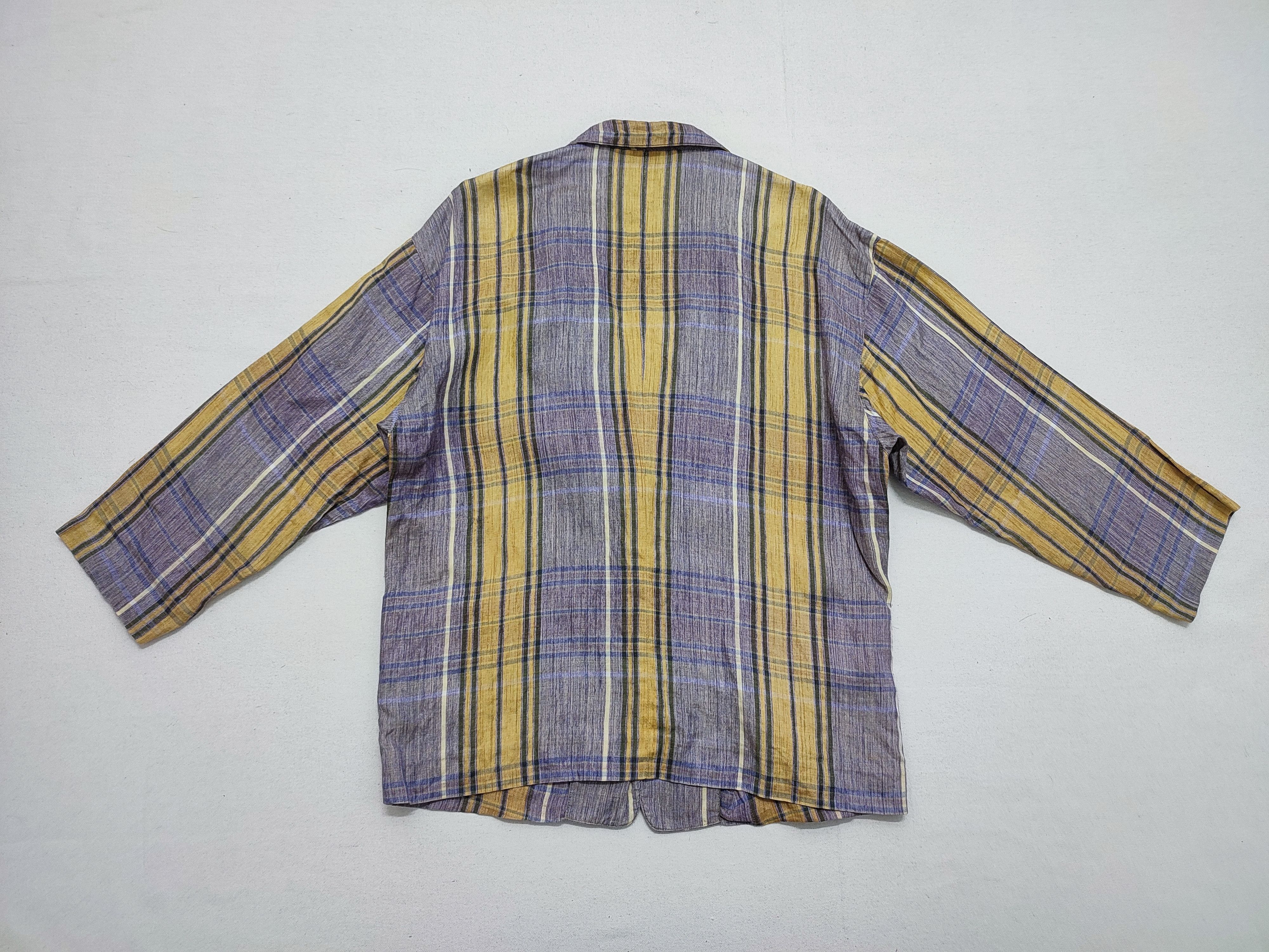 Burberry Burberrys Women Linen Plaid Blazer Size ONE SIZE - 2 Thumbnail