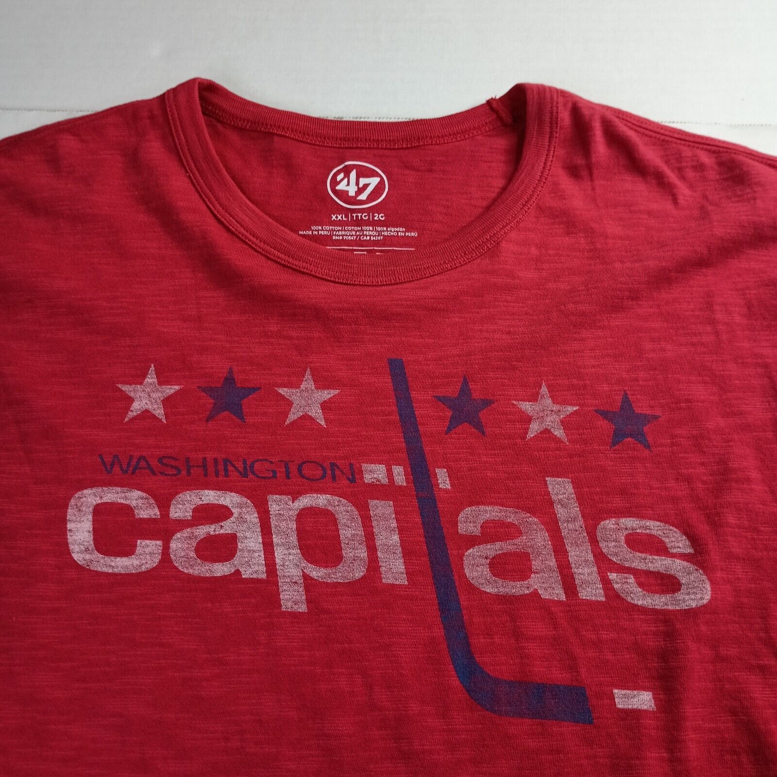 47 Brand Washington Capitals T-shirt Men's 2XL '47 Brand Rescue Red Size US XXL / EU 58 / 5 - 2 Thumbnail
