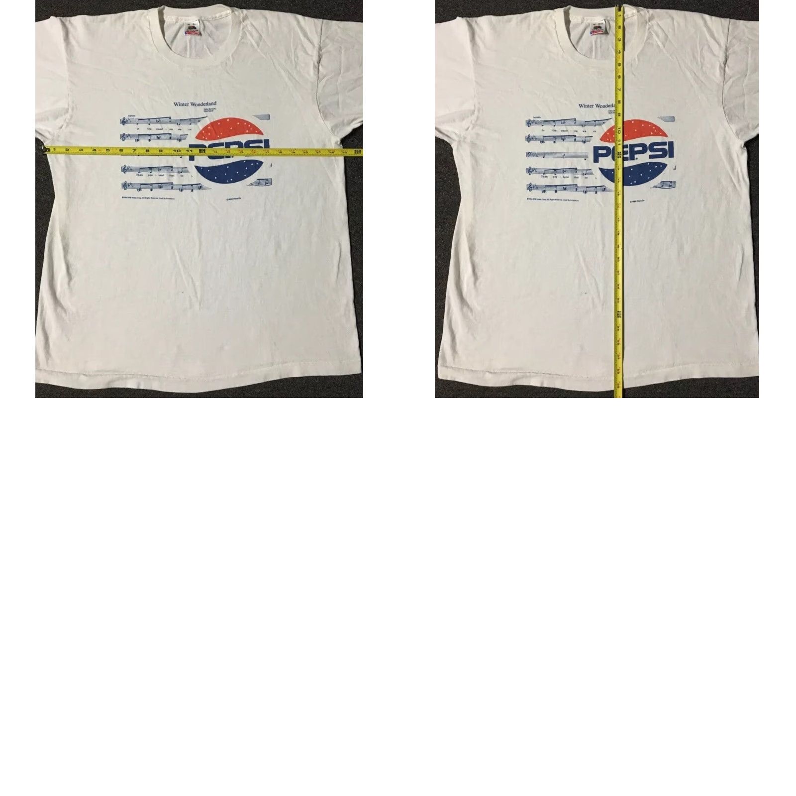 Vintage VINTAGE Pepsi Winter Wonderland Shirt XL White Men Graphic Tee 80s 90s Grunge Coca Cola Coke Drink Surf Skate Vaporwave USA Junk Food Thrashed Series Size US XL / EU 56 / 4 - 8 Thumbnail