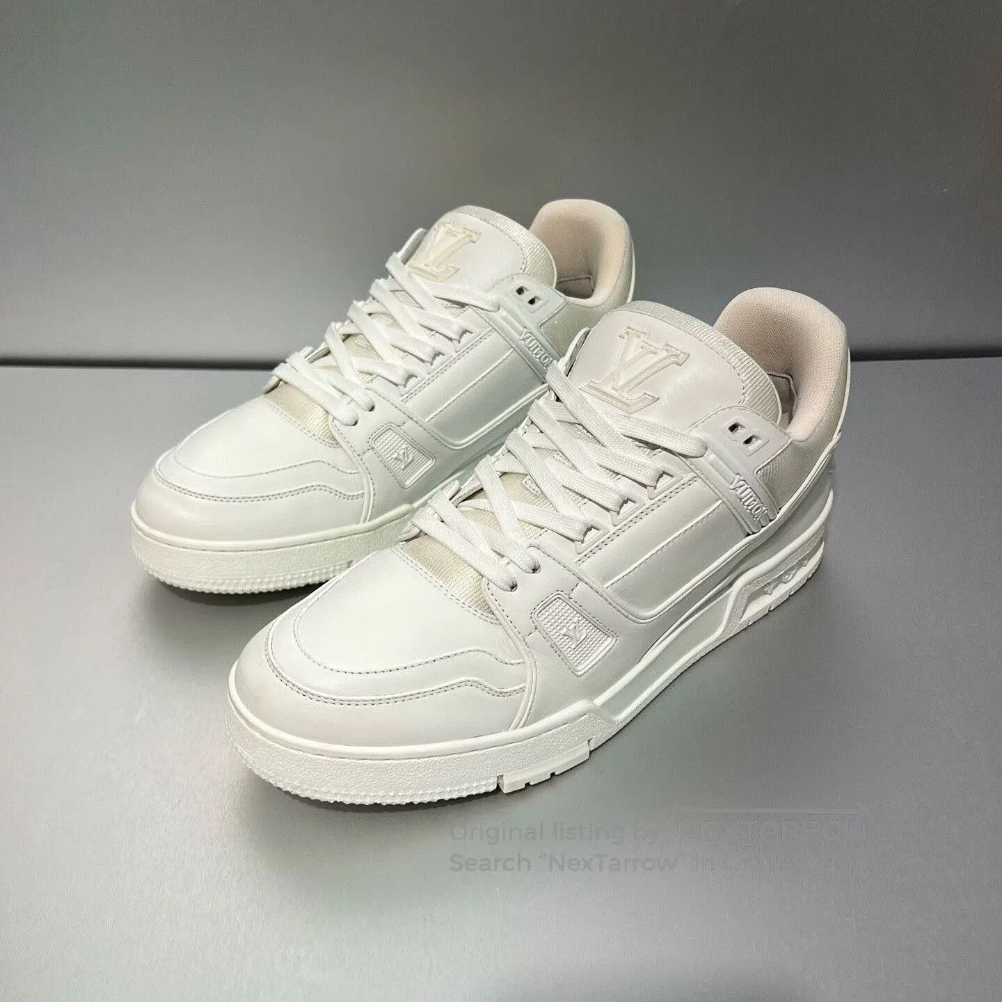 Louis Vuitton Louis Vuitton Trainer White Sneakers. Size US 9 / EU 42 - 1 Thumbnail