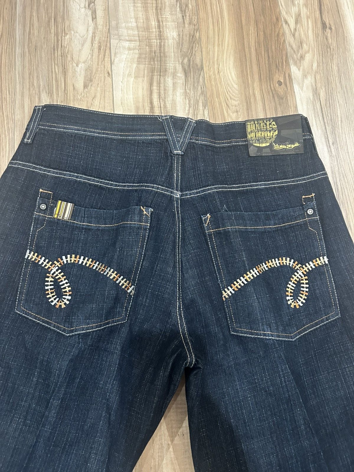Other Vintage Y2K baggy denim jeans with embroidery Size US 38 / EU 54 - 2 Thumbnail
