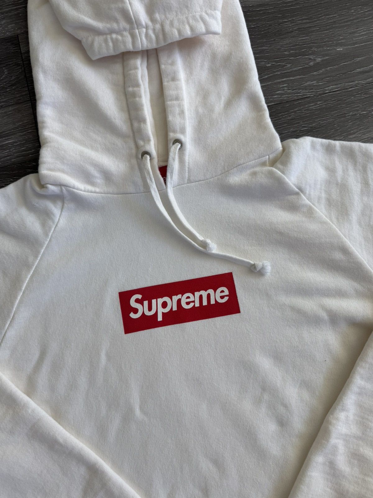 Supreme Supreme Cream Screenprint Box Logo 2006 Size US XL / EU 56 / 4 - 1 Thumbnail