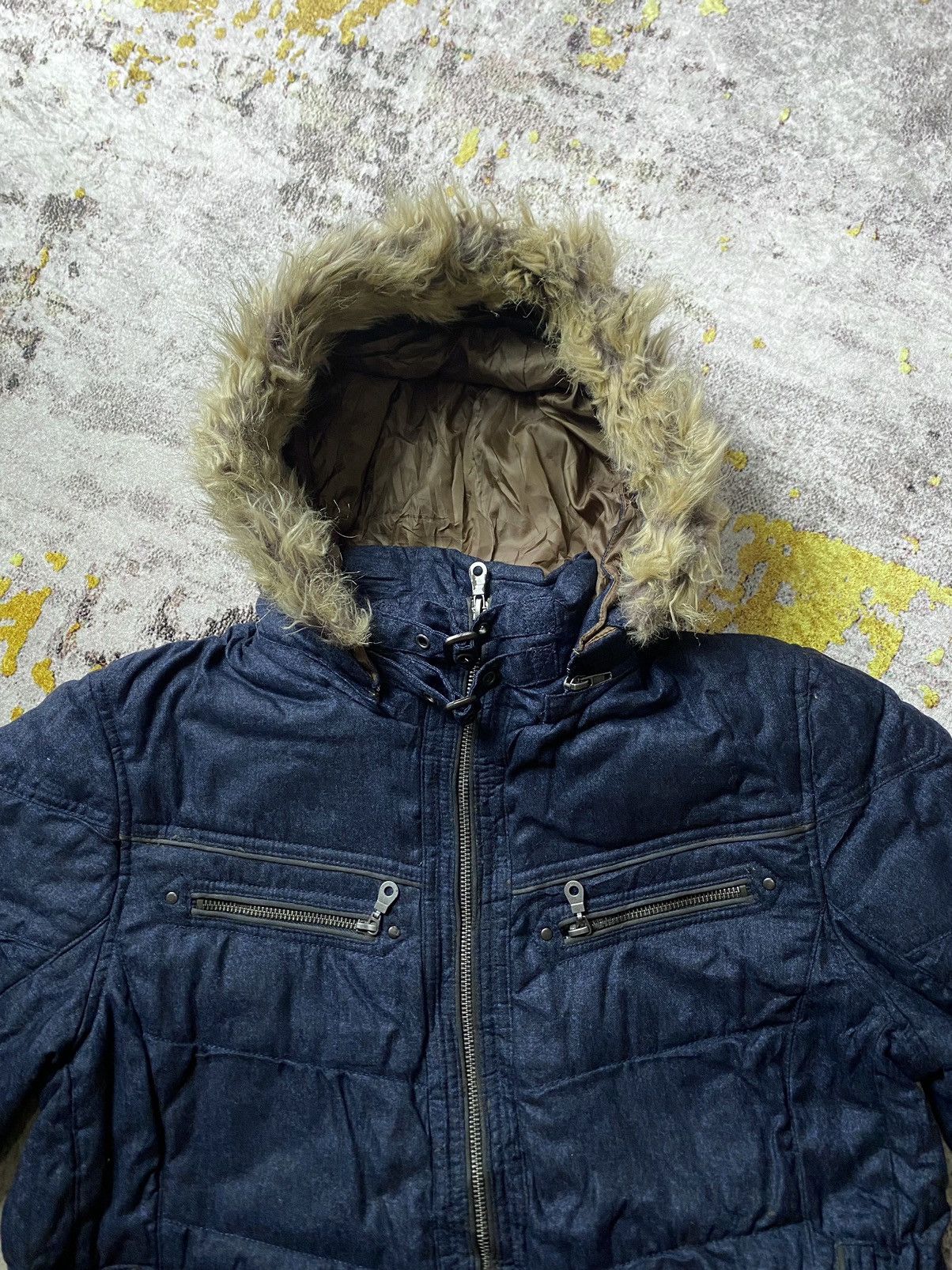 If Six Was Nine × Japanese Brand × Le Grande Bleu (L.G.B.) Japanes Louis Charton fur Puffer jacket ifsixLgb style Size US L / EU 52-54 / 3 - 2 Thumbnail