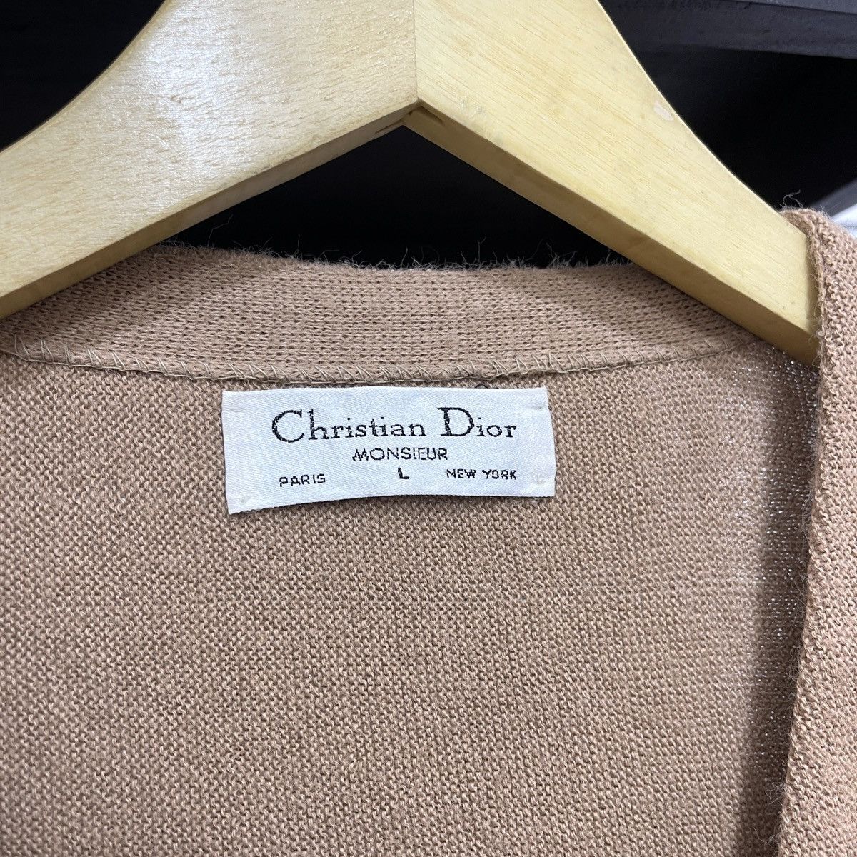 Christian Dior Monsieur Vintage Dior Small Logo Knit Cardigan Size US L / EU 52-54 / 3 - 4 Thumbnail