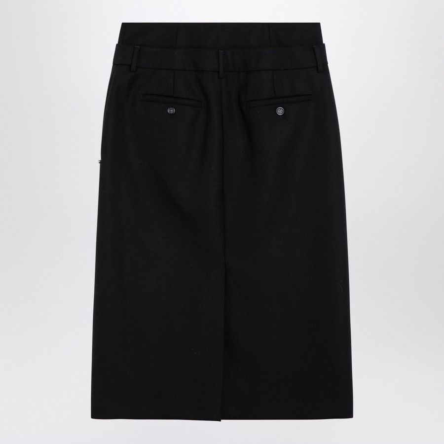 Sportmax o1d2blof1024 Midi Skirts in Black Size 30" / US 8 / IT 44 - 2 Thumbnail
