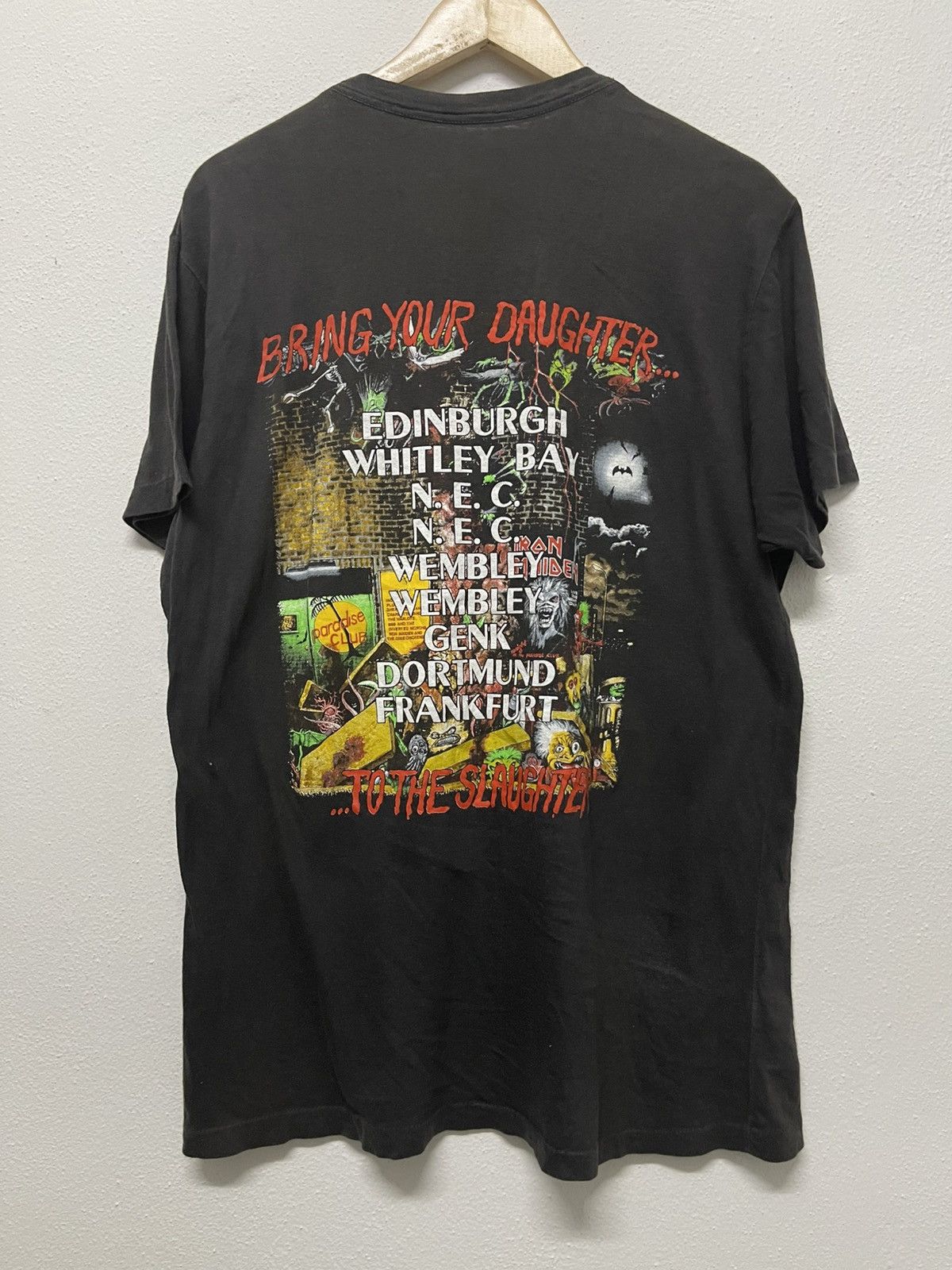 Band Tees × Iron Maiden × Vintage VINTAGE IRON MAIDEN BRING YOUR DAUGHTER 1990 TOUR TSHIRT Size US L / EU 52-54 / 3 - 2 Thumbnail