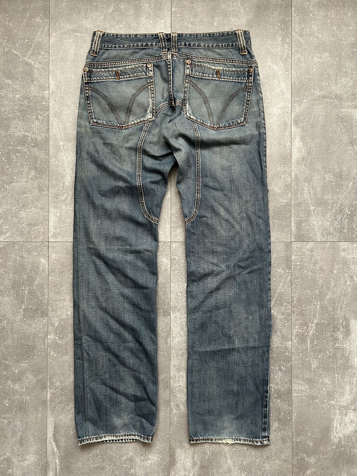 Dolce & Gabbana Vintage Faded Distressed Low Rise Dolce & Gabbana Pants Size US 30 / EU 46 - 6 Thumbnail