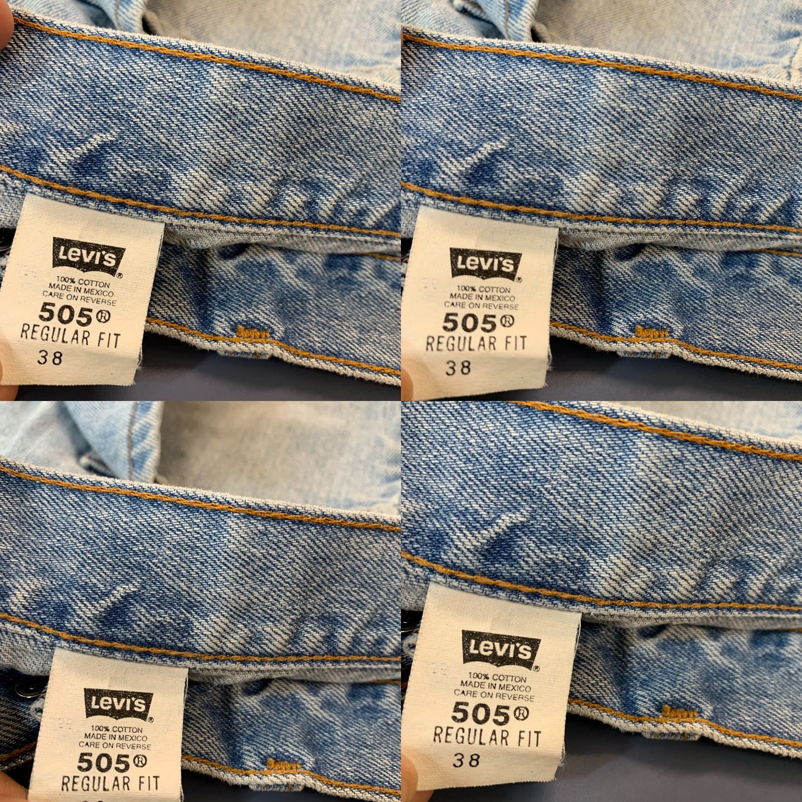 Levi's VINTAGE Levi's 505 Denim Shorts Mens Size 38 Light Wash Blue Bermuda 9 in Inseam 5-Pocket Design Modern Fit Mens Size US 38 / EU 54 - 8 Thumbnail