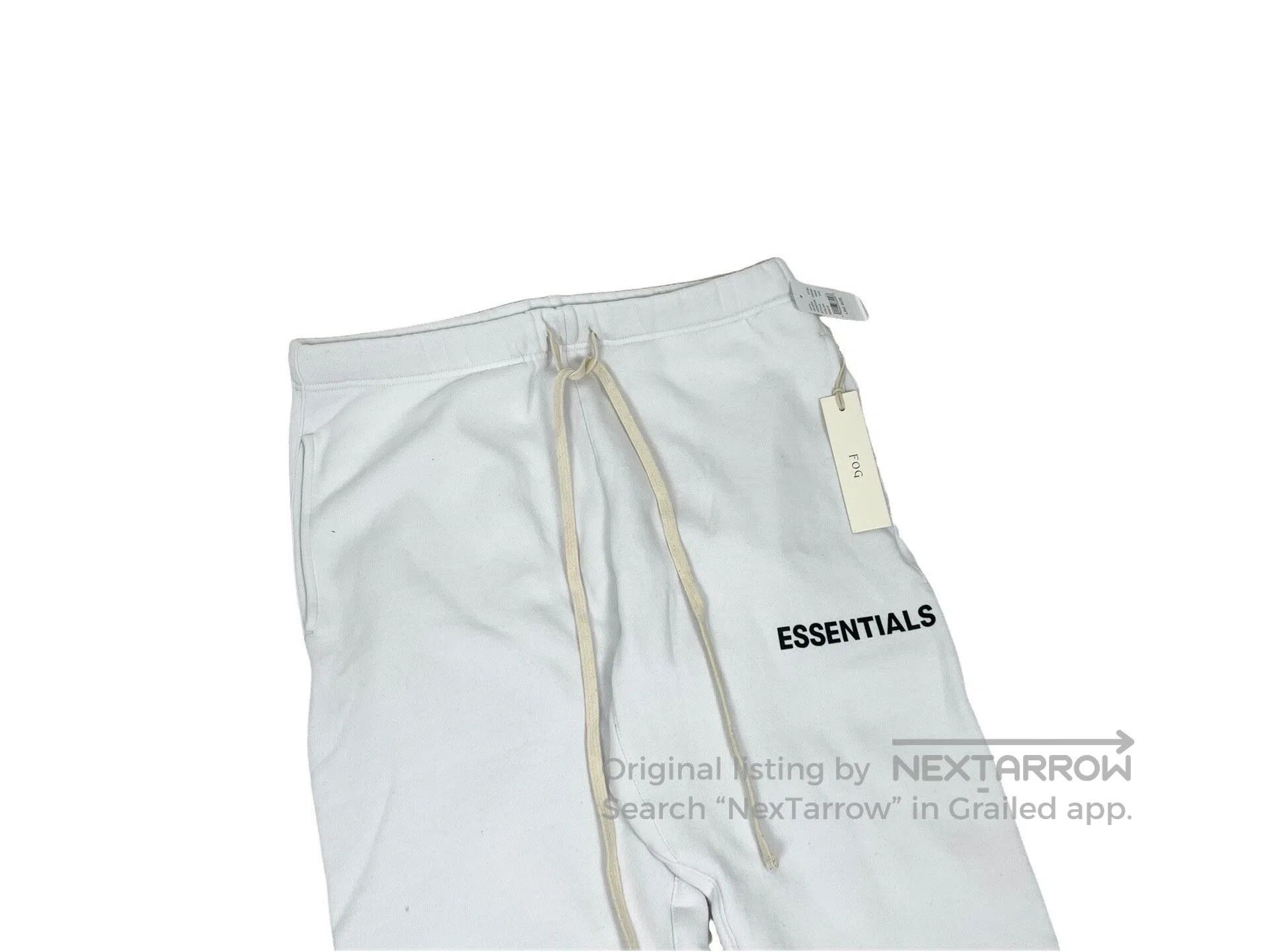 Fear of God FEAR OF GOD size L White Drawstring Sweatpants Size US 27 - 3 Thumbnail