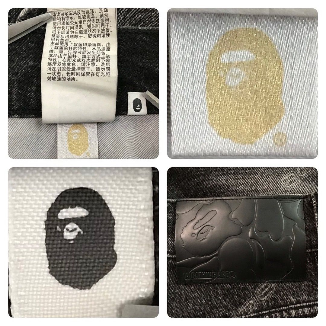 Bape BAPE STA HEXAGRAMASER DESTROY BLACK DENIM PANTS star ★size S Size US 30 / EU 46 - 10 Thumbnail