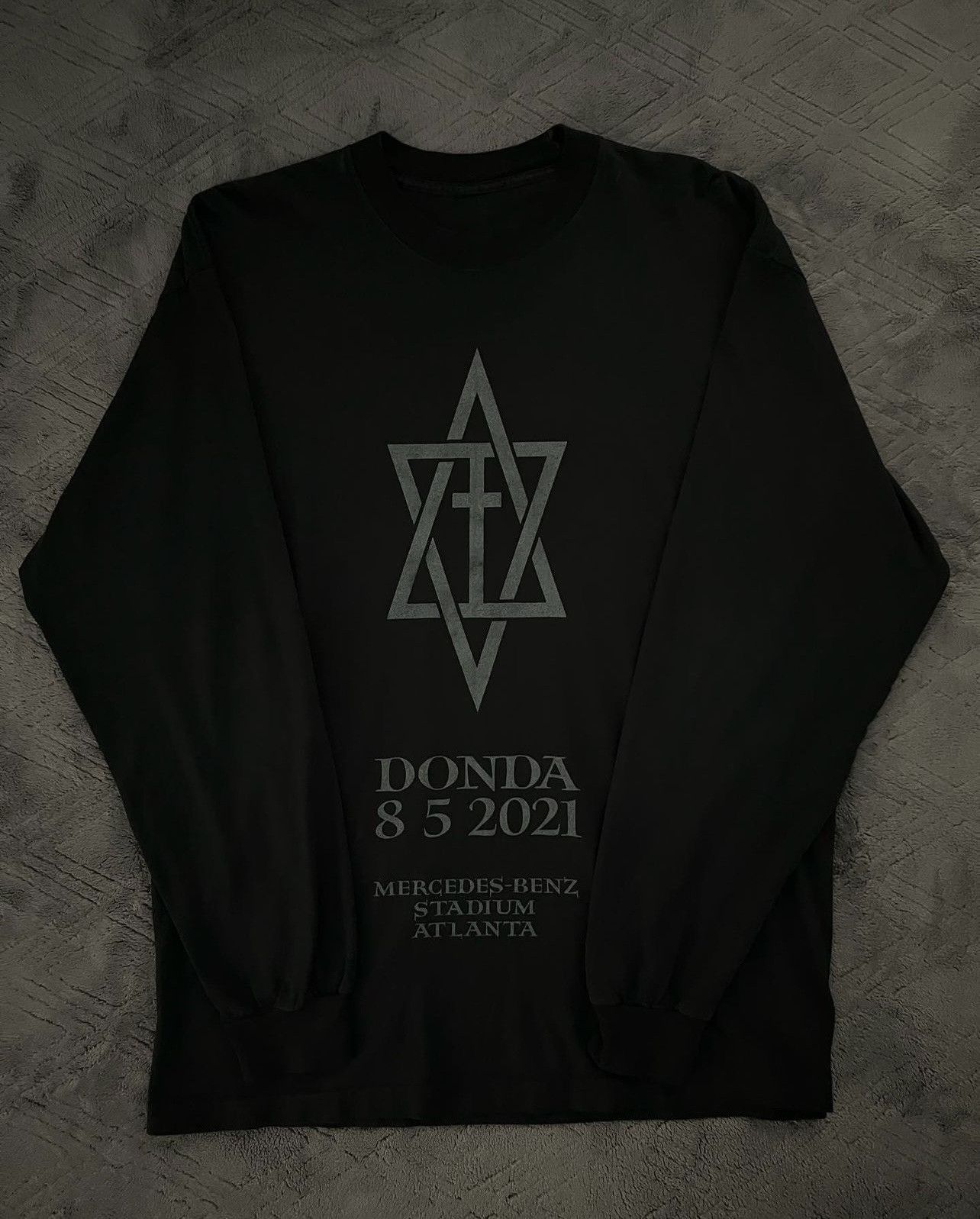 image of Kanye West Donda Listening Party Event Long-Sleeve in Black, Men's (Size Medium)