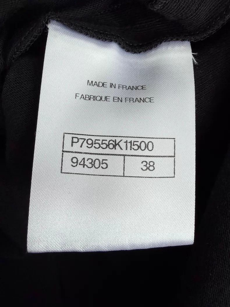 Chanel Chanel The latest black diamond rhinestone top T-shirt in Size XS / US 0-2 / IT 36-38 - 6 Thumbnail