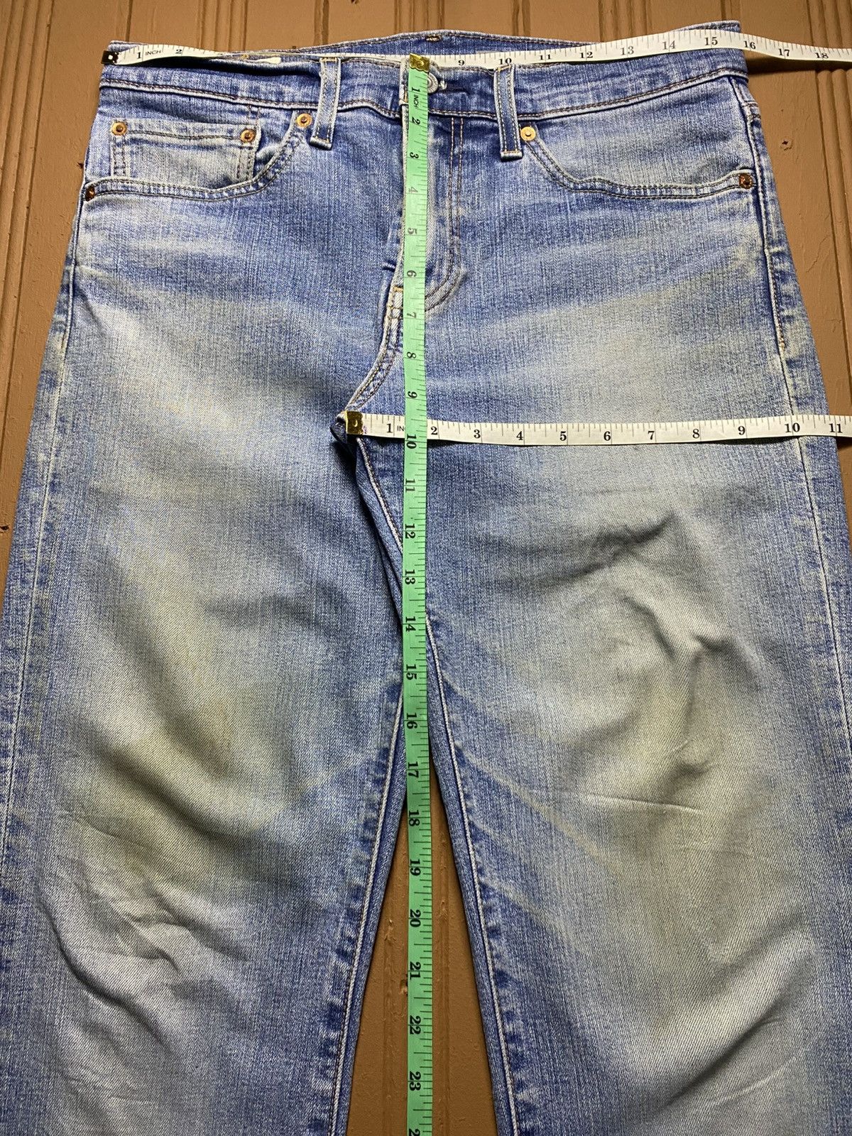 Levi's Vintage Levis 511 Y2K Big E Faded Wash Slim Jeans Size US 31 - 15 Thumbnail