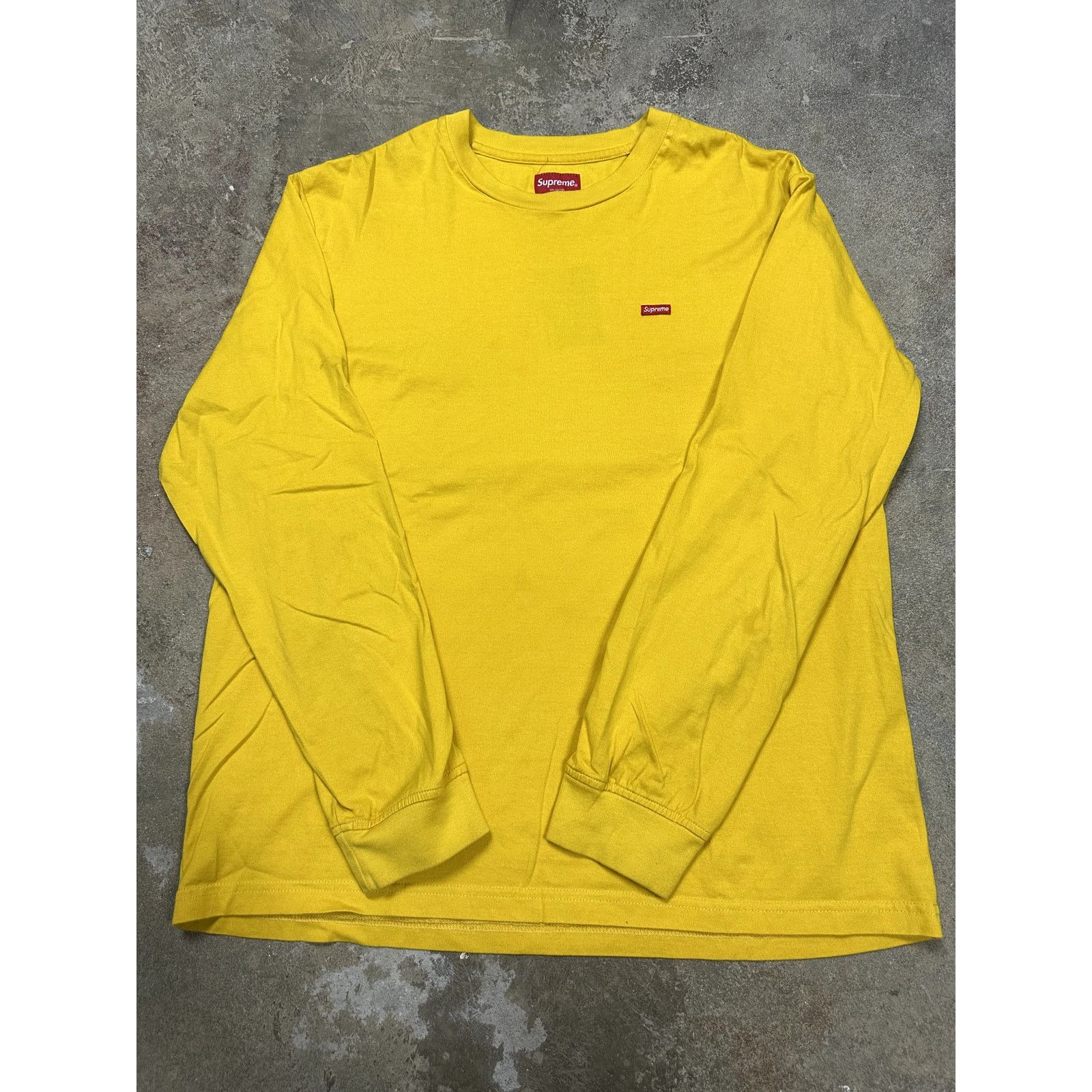 Supreme Supreme LS Tee Yellow Medium Used Size US M / EU 48-50 / 2 - 1 Thumbnail