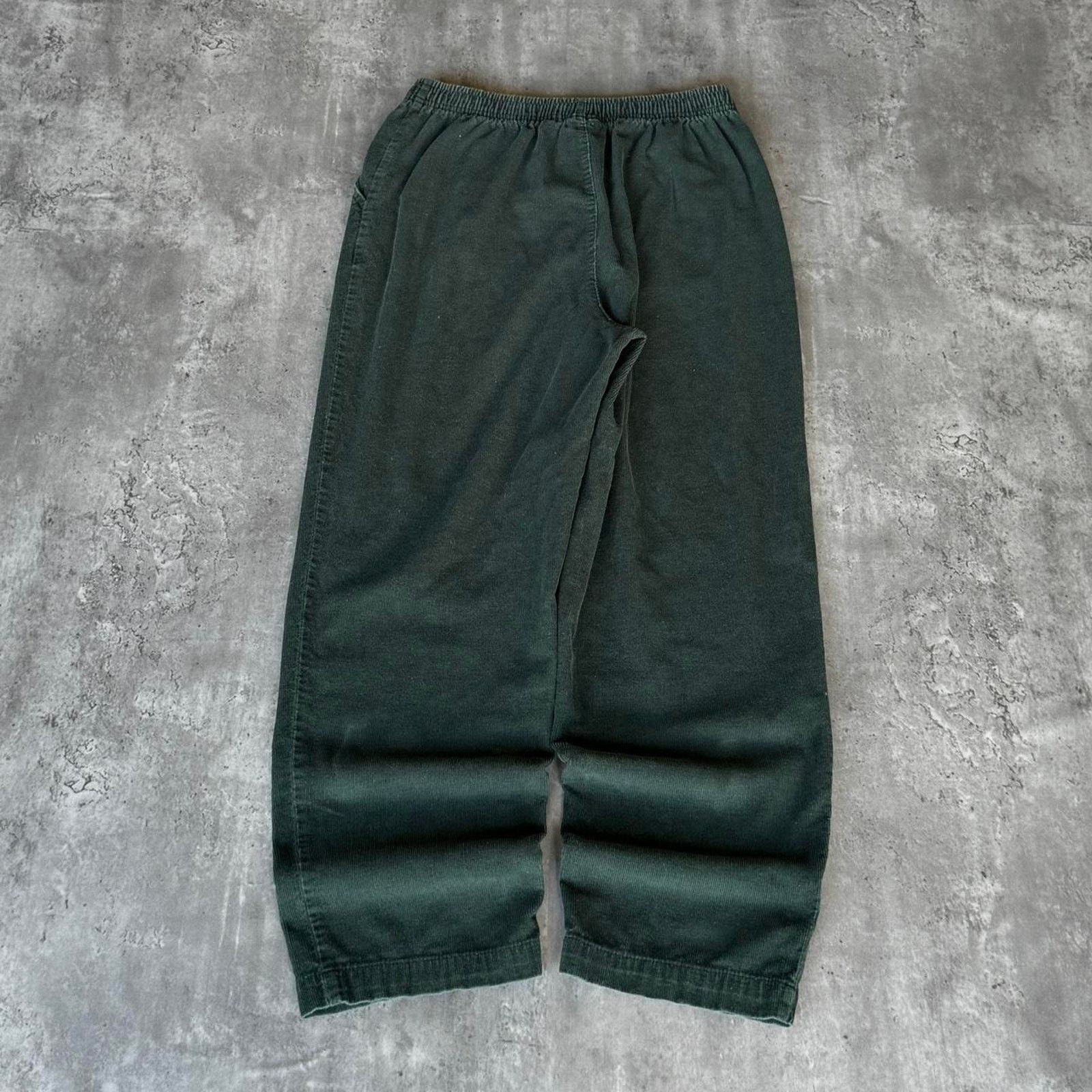 Cabin Creek × Vintage Vintage Y2K Forest Green Baggy Corduroy Skater Pants Size 34" / US 12 / IT 48 - 2 Thumbnail
