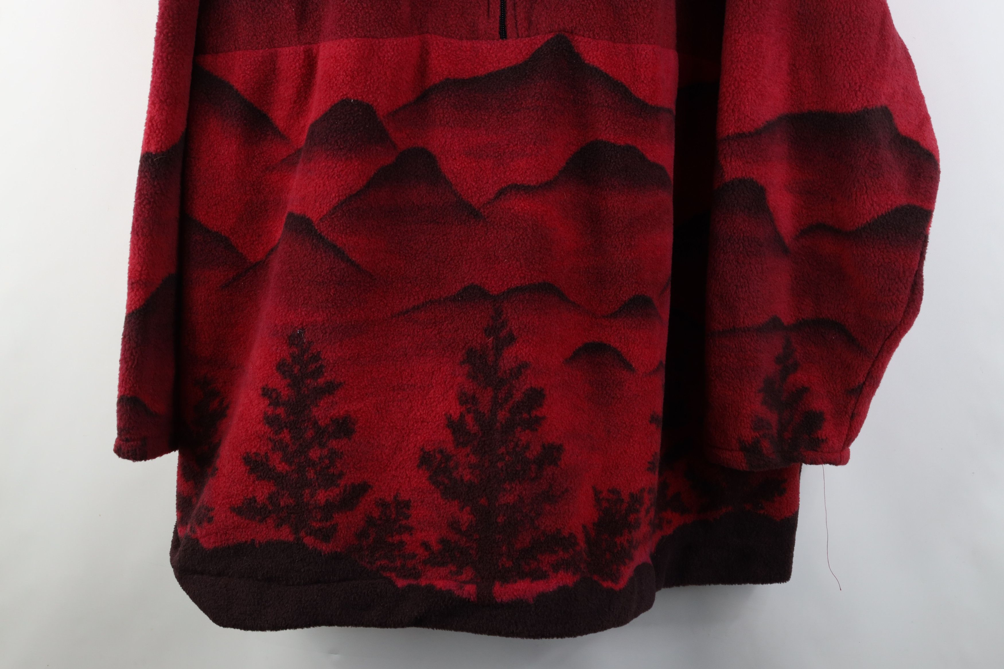 Vintage Vintage 90s Streetwear All Over Print Fleece Sweater Size 3XL / US 20-22 - 3 Thumbnail