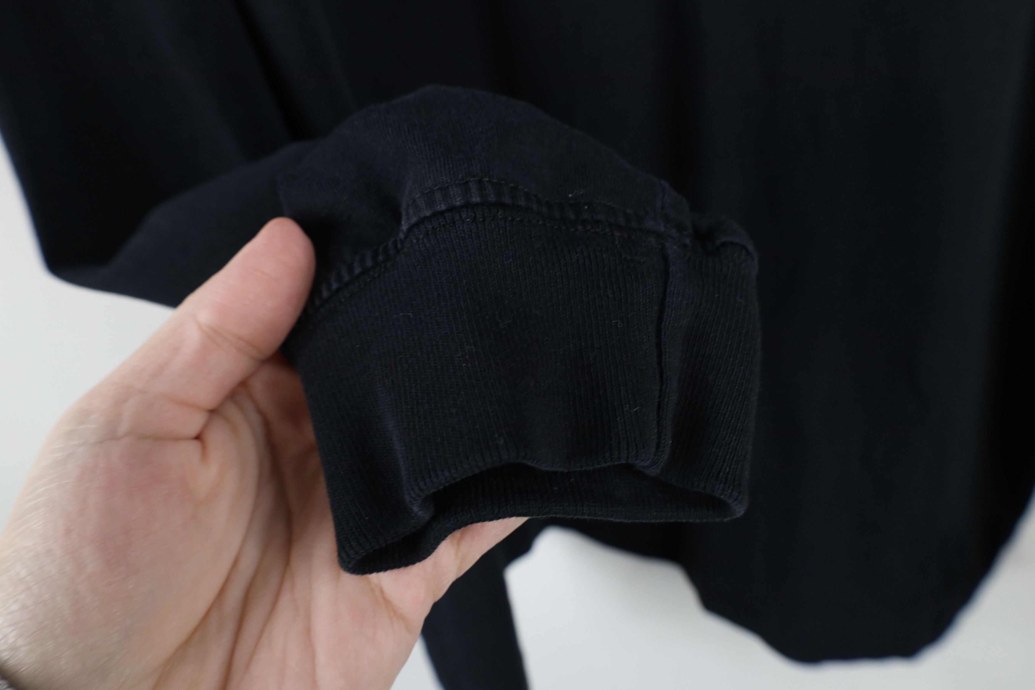 Lands' End × Vintage Vintage 90s Lands End Blank Long Sleeve T-Shirt Black Cotton Size L / US 10 / IT 46 - 6 Thumbnail