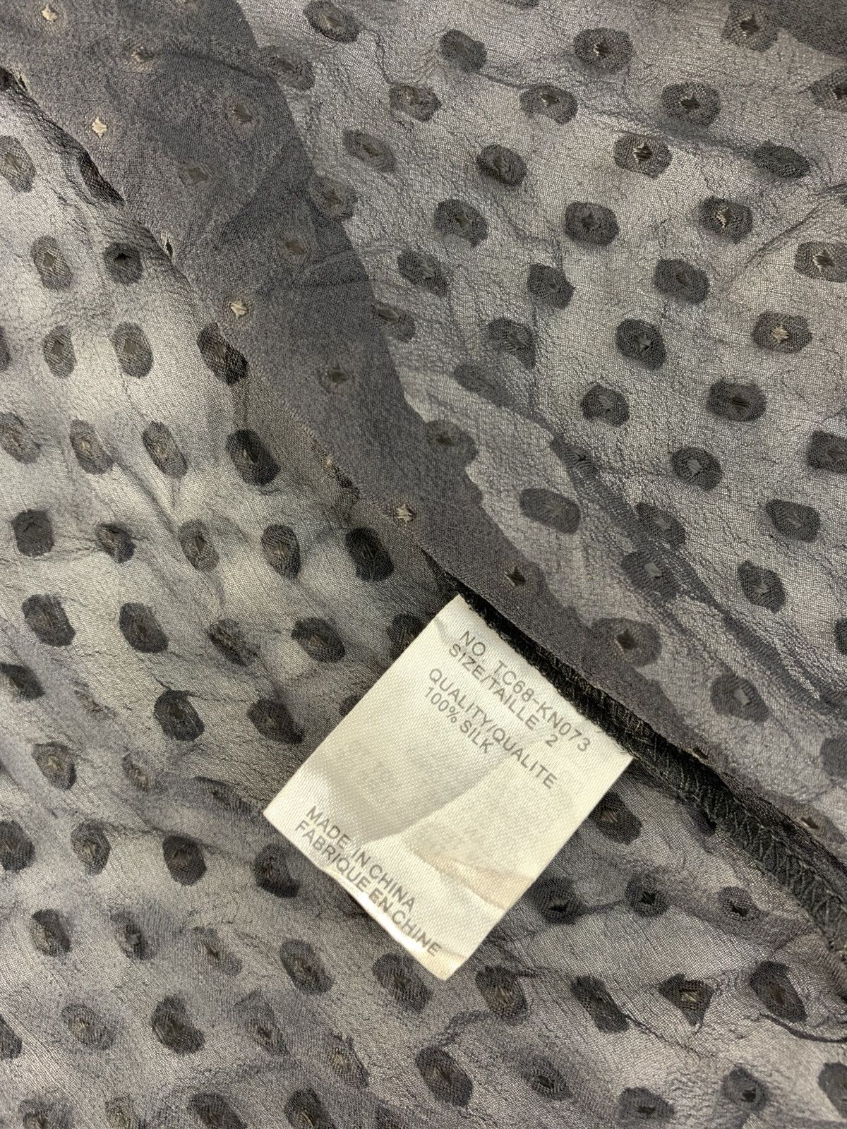 Issey Miyake Tsumori Chisato Issey Miyake Silk Polkadot Fashion Blouse Size XS / US 0-2 / IT 36-38 - 7 Thumbnail