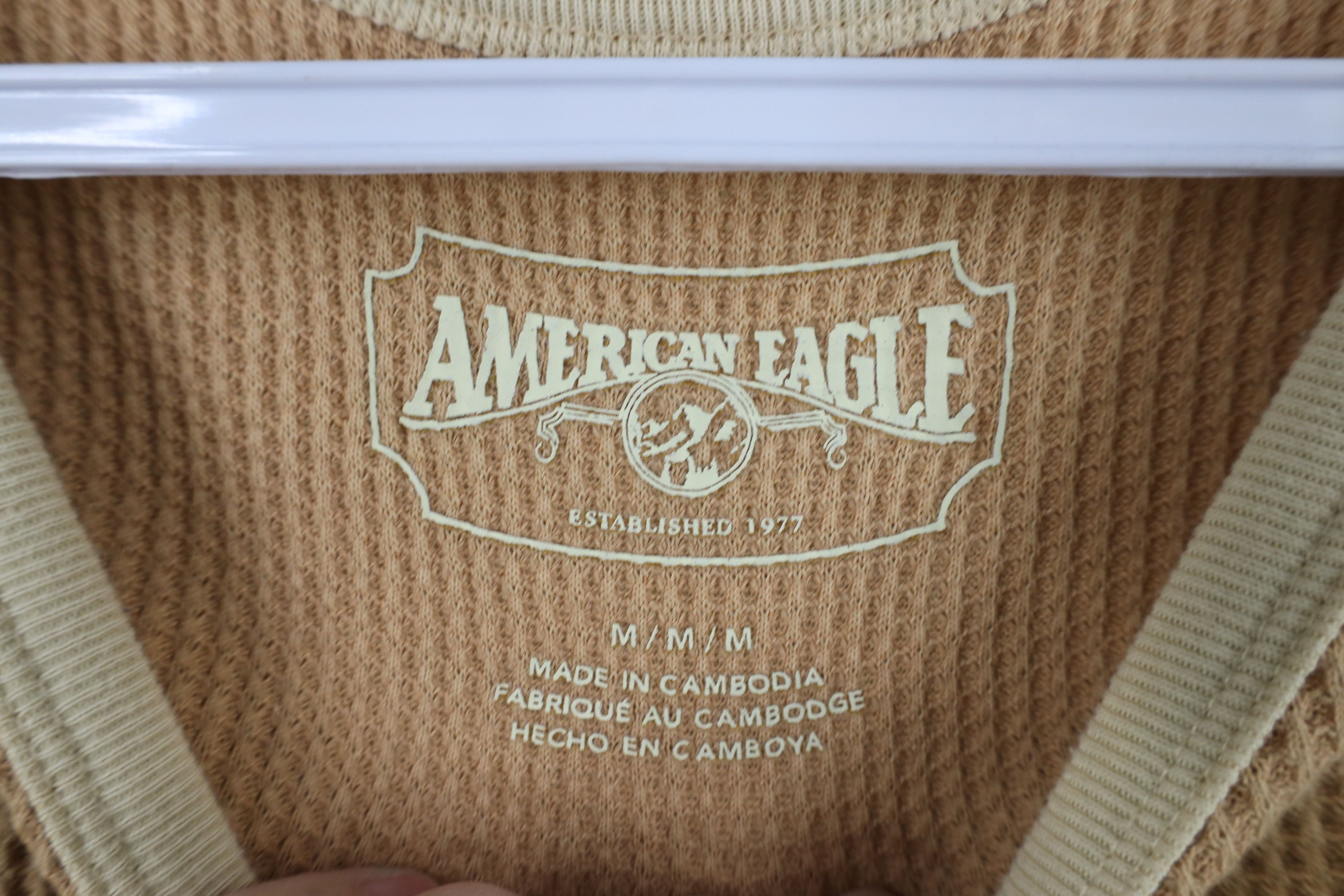 American Eagle Outfitters × Vintage Vintage 90s Y2K American Eagle Outfitters Knit T-Shirt Size M / US 6-8 / IT 42-44 - 8 Thumbnail