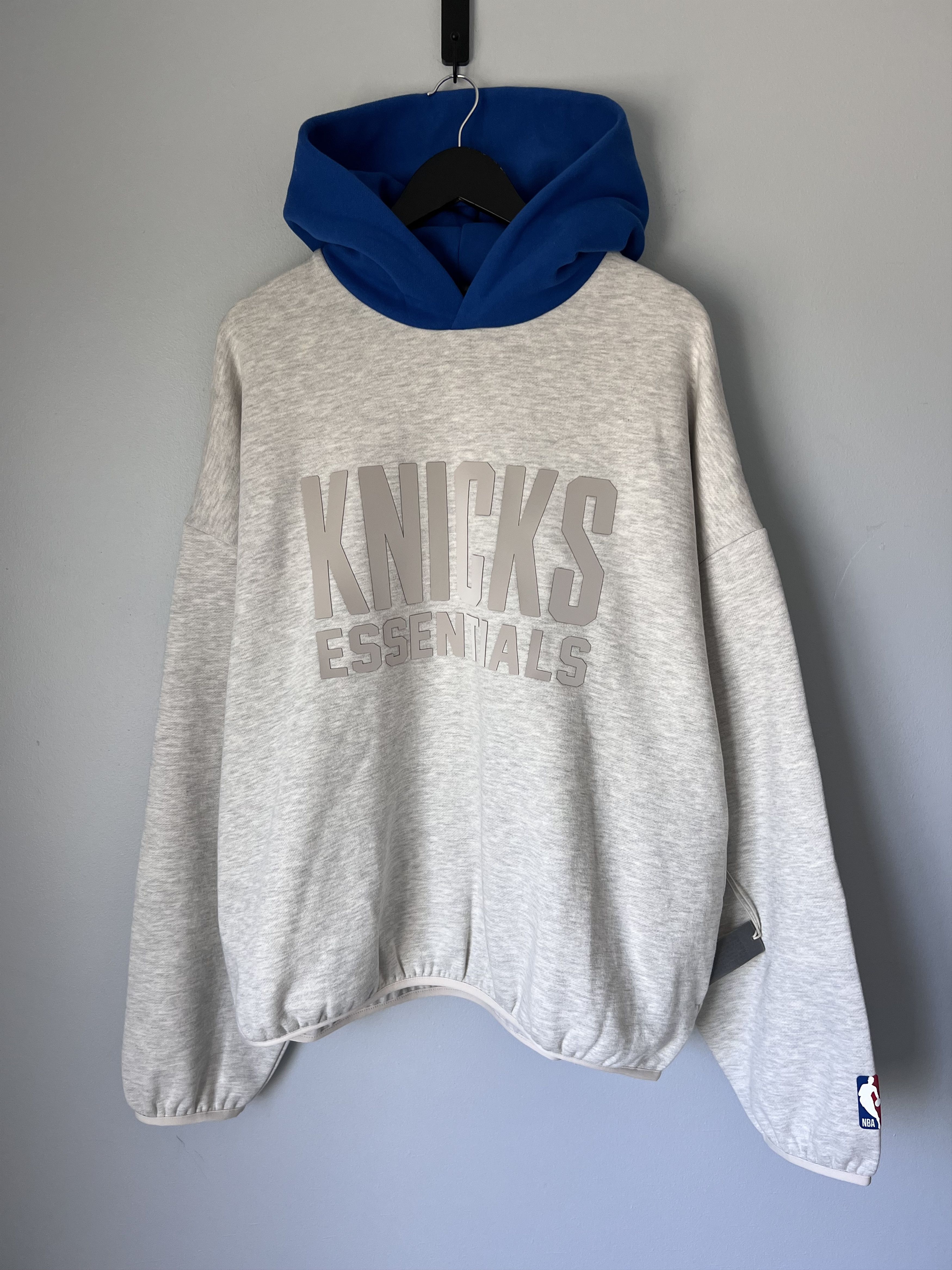 Essentials × NBA Fear of God Essentials NBA New York Knicks Hoodie in ...
