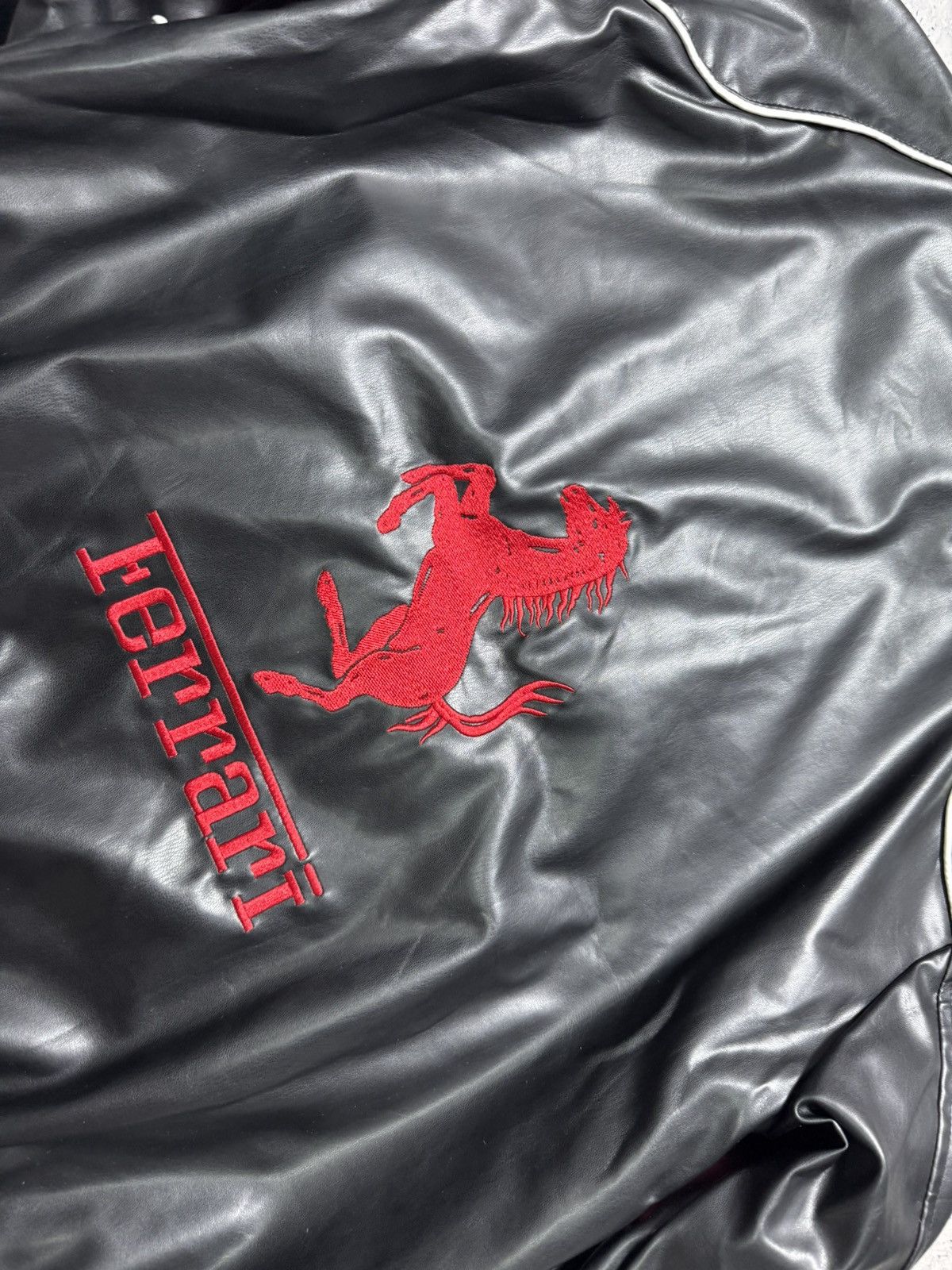 Ferrari Ferrari Vintage Racing Jacket Big Logo F1 Nascar Rare Size US XL / EU 56 / 4 - 10 Thumbnail