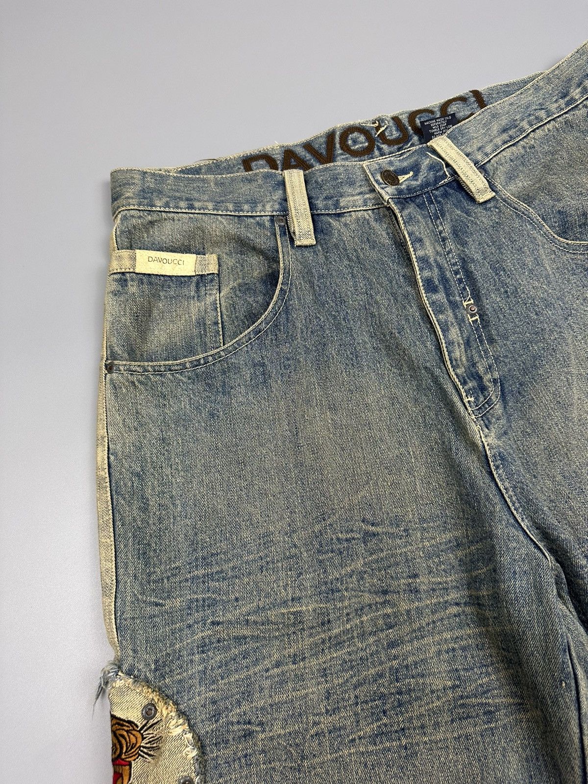 Other VINTAGE DAVOUCCI BAGGY JEANS Size US 36 / EU 52 - 8 Thumbnail