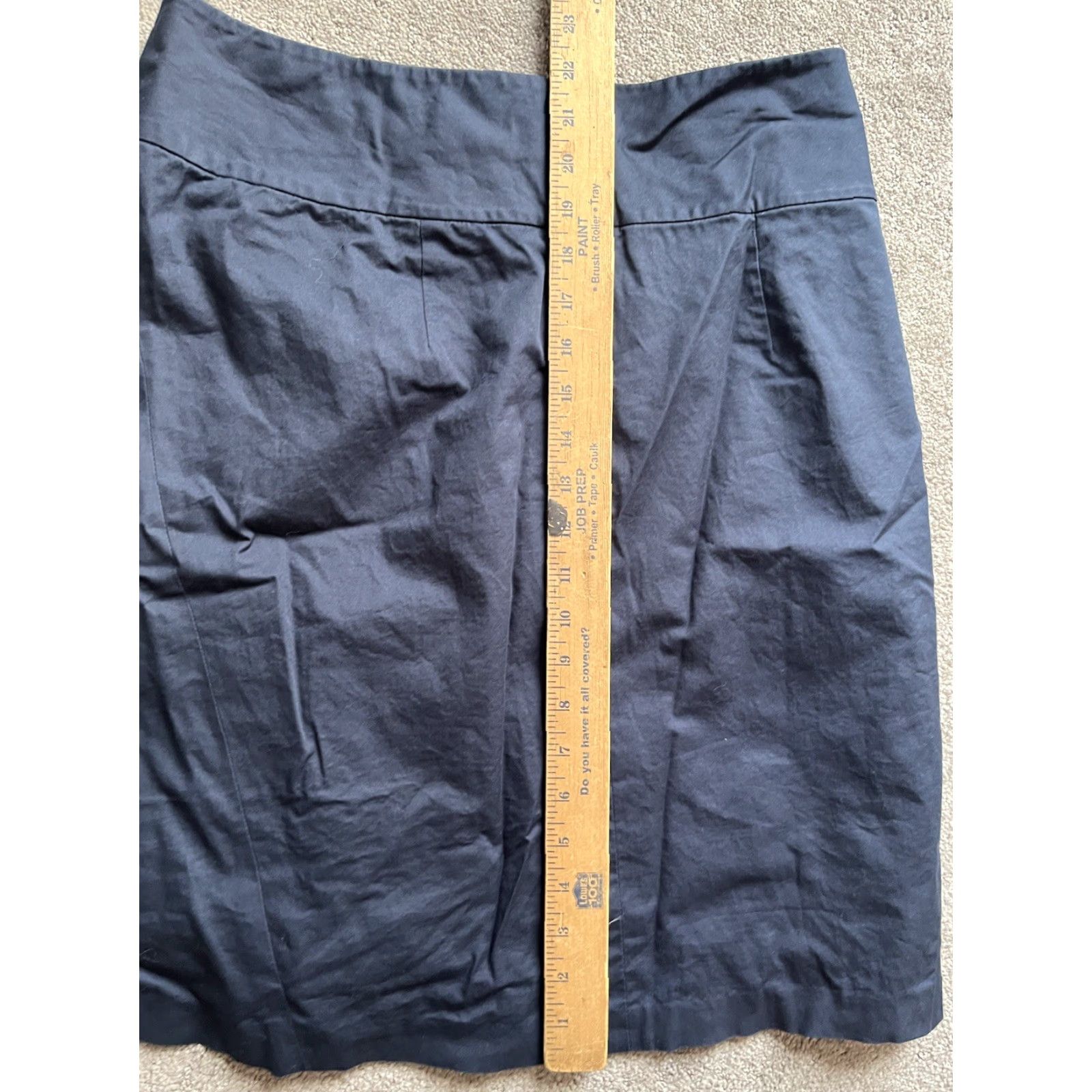 Banana Republic Banana Republic Navy Blue Business Career Formal Stretch Skirt Size 8 Pencil Women Knee Length Zip Zipper 90s Work Size 30" / US 8 / IT 44 - 4 Thumbnail