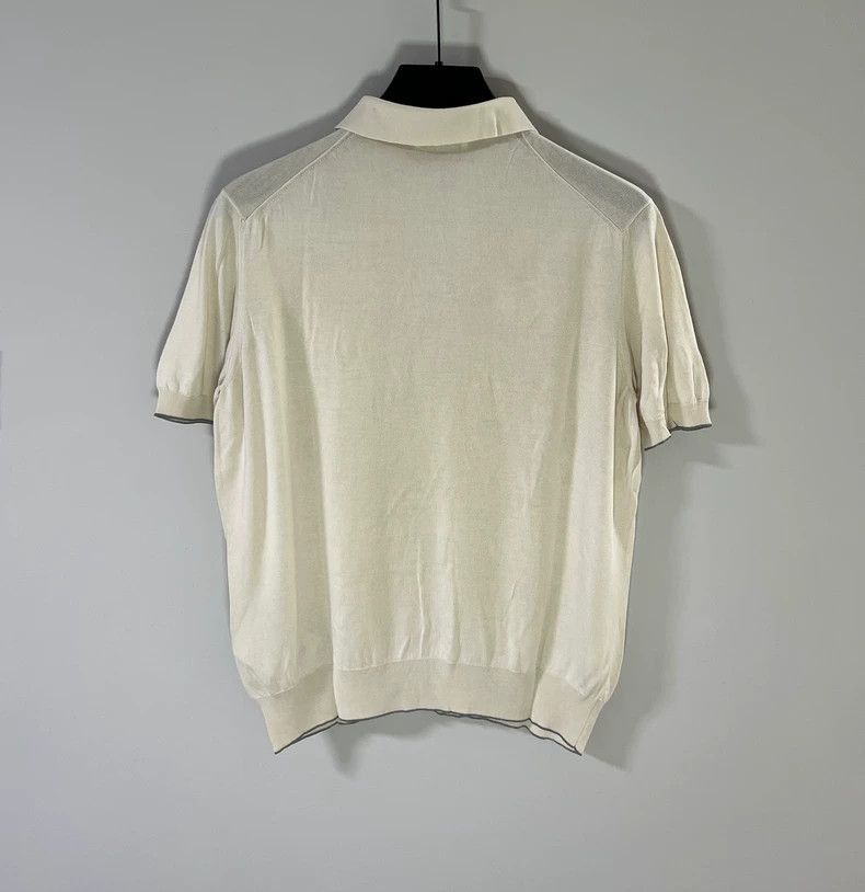 Prada Prada Mulberry silk short-sleeved T-shirt polo -DMC Size US M / EU 48-50 / 2 - 2 Thumbnail