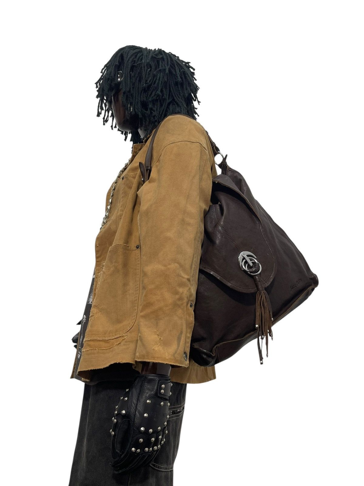 Genuine Leather Full Leather Jazz Party Shoulder Bag 6🟩 Size ONE SIZE - 2 Thumbnail