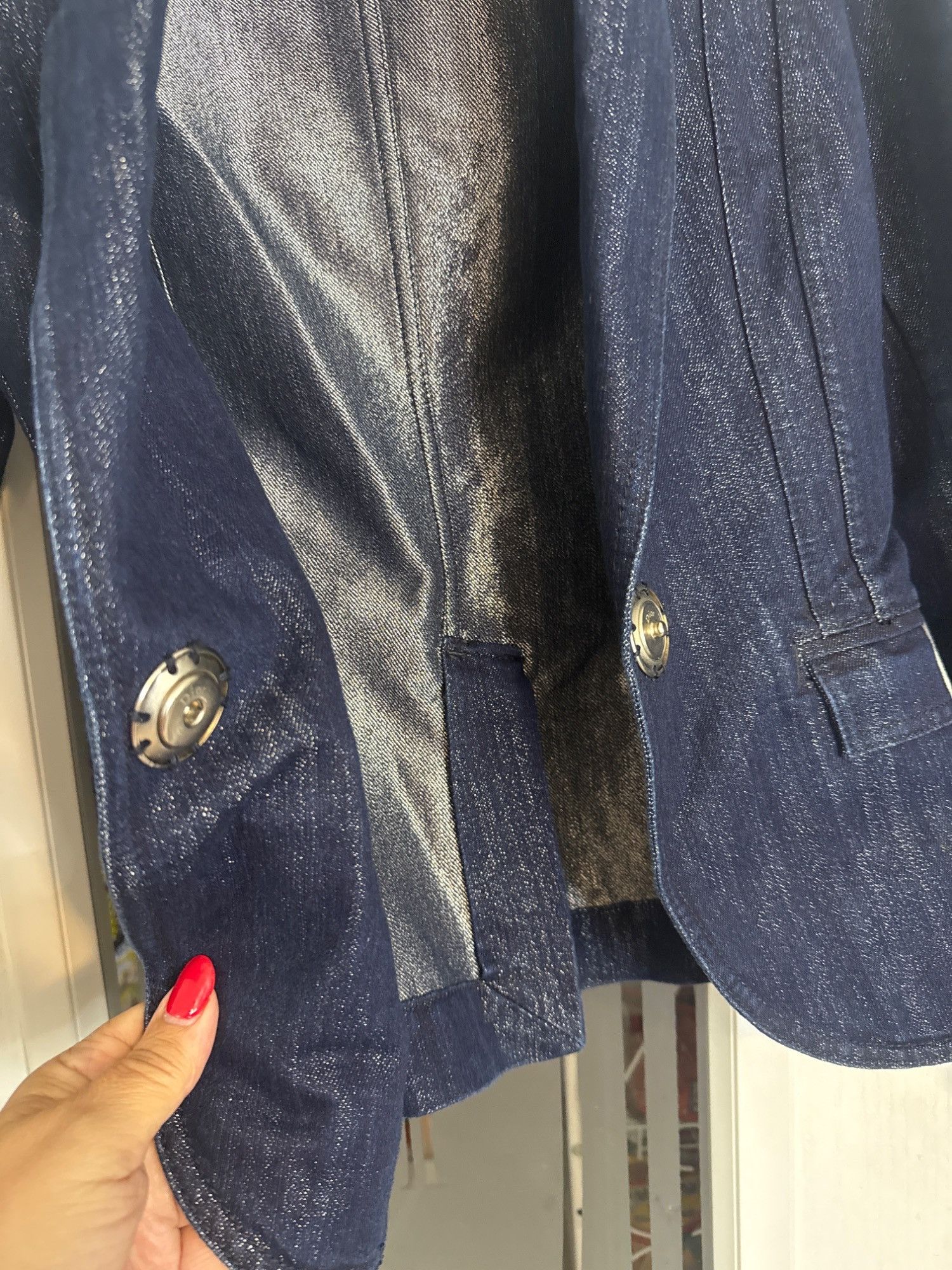 Christian Dior Monsieur Christian Dior Boutique Womens Denim Blazer Jacket Size 32 s Size S / US 4 / IT 40 - 6 Thumbnail