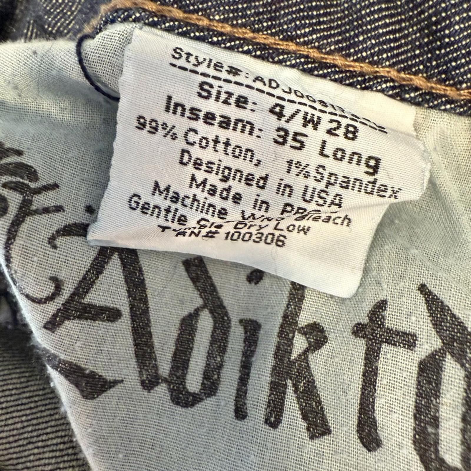 Other Adiktd distressed straight leg denim jeans lace studs 4/28” Size 27" / US 4 / IT 40 - 9 Thumbnail
