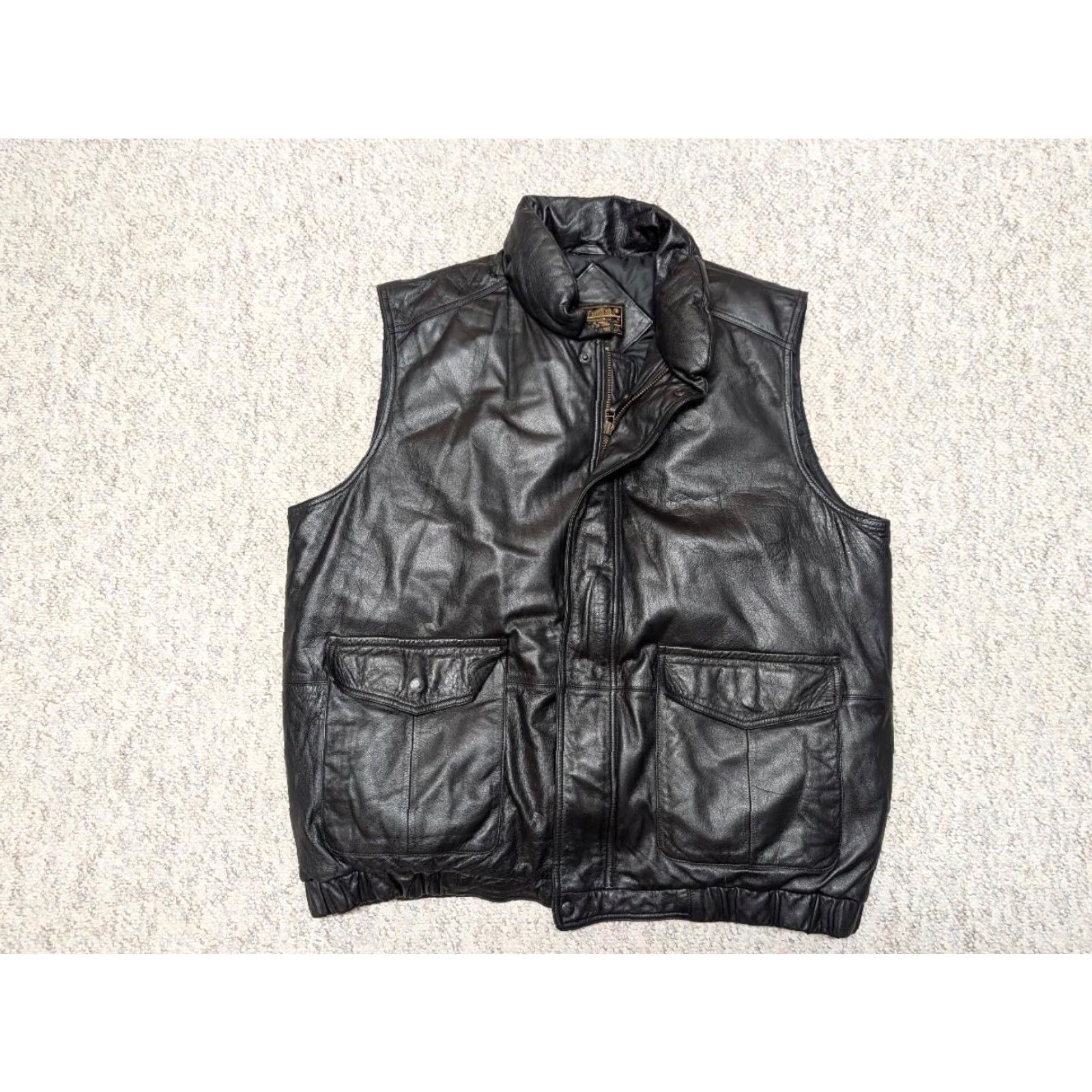 Eddie Bauer VINTAGE Eddie Bauer leather Vest 2XL Black Mens Goose Down Tall/Long Down Fill Shirt Size US XXL / EU 58 / 5 - 3 Thumbnail
