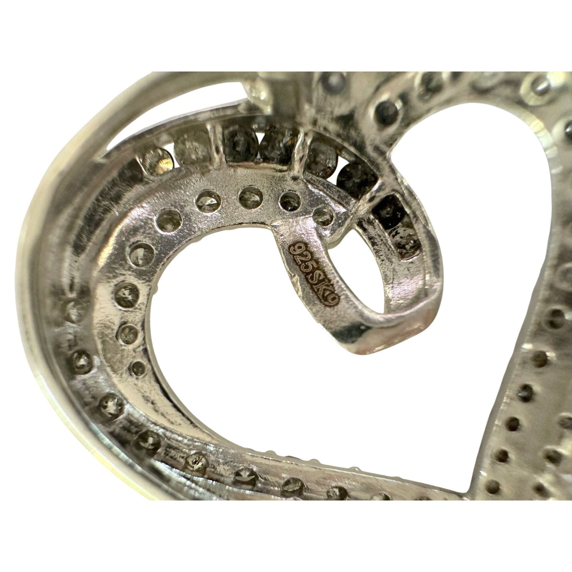 Other Stunning 1 Ct Natural Diamond Heart Shaped Pendant with Chai Size ONE SIZE - 8 Thumbnail