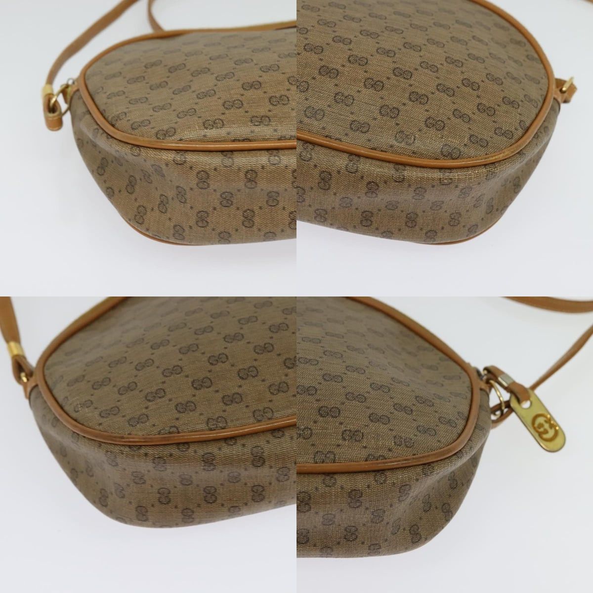 Gucci GUCCI Micro GG Supreme Shoulder Bag Pvc Beige Gold 007 983 Size ONE SIZE - 10 Thumbnail