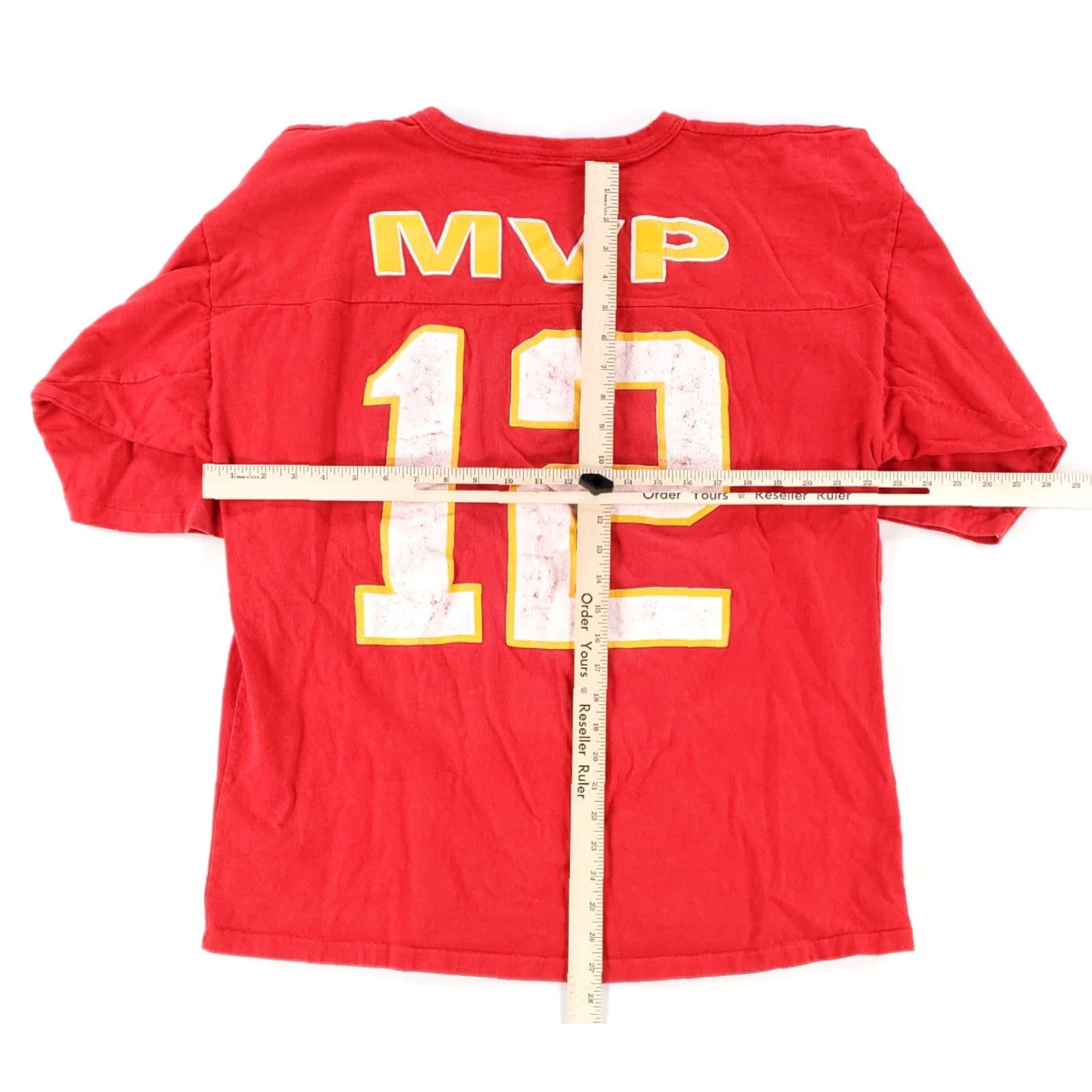 Vintage VINTAGE Kansas City Chiefs Jostens 3/4 Sleeve T Shirt Womens L Red USA 90s Size L / US 10 / IT 46 - 4 Thumbnail